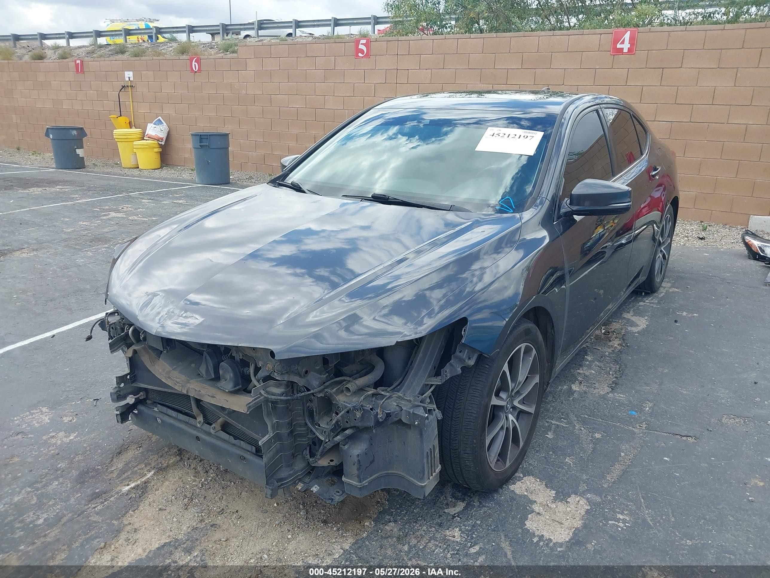 2015 Acura Tlx V6 Advance Gray vin: 19UUB2F72FA024798