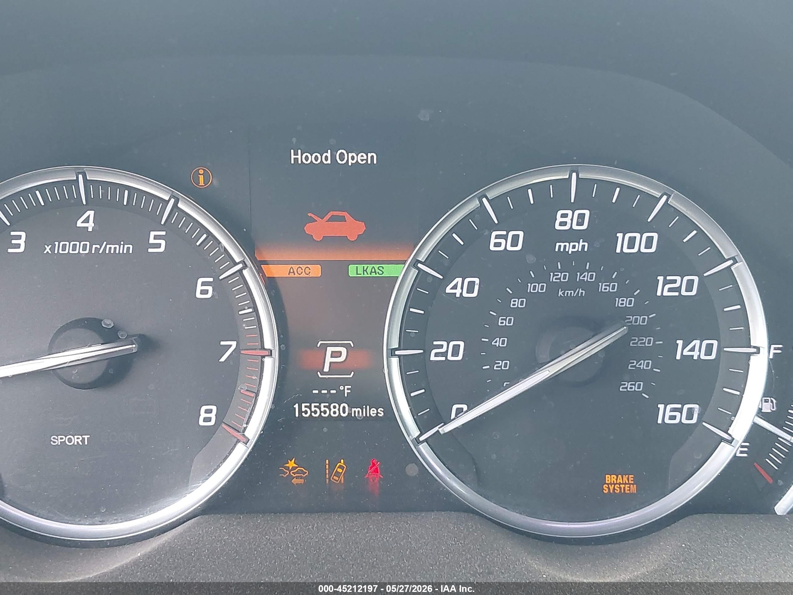 2015 Acura Tlx V6 Advance Gray vin: 19UUB2F72FA024798