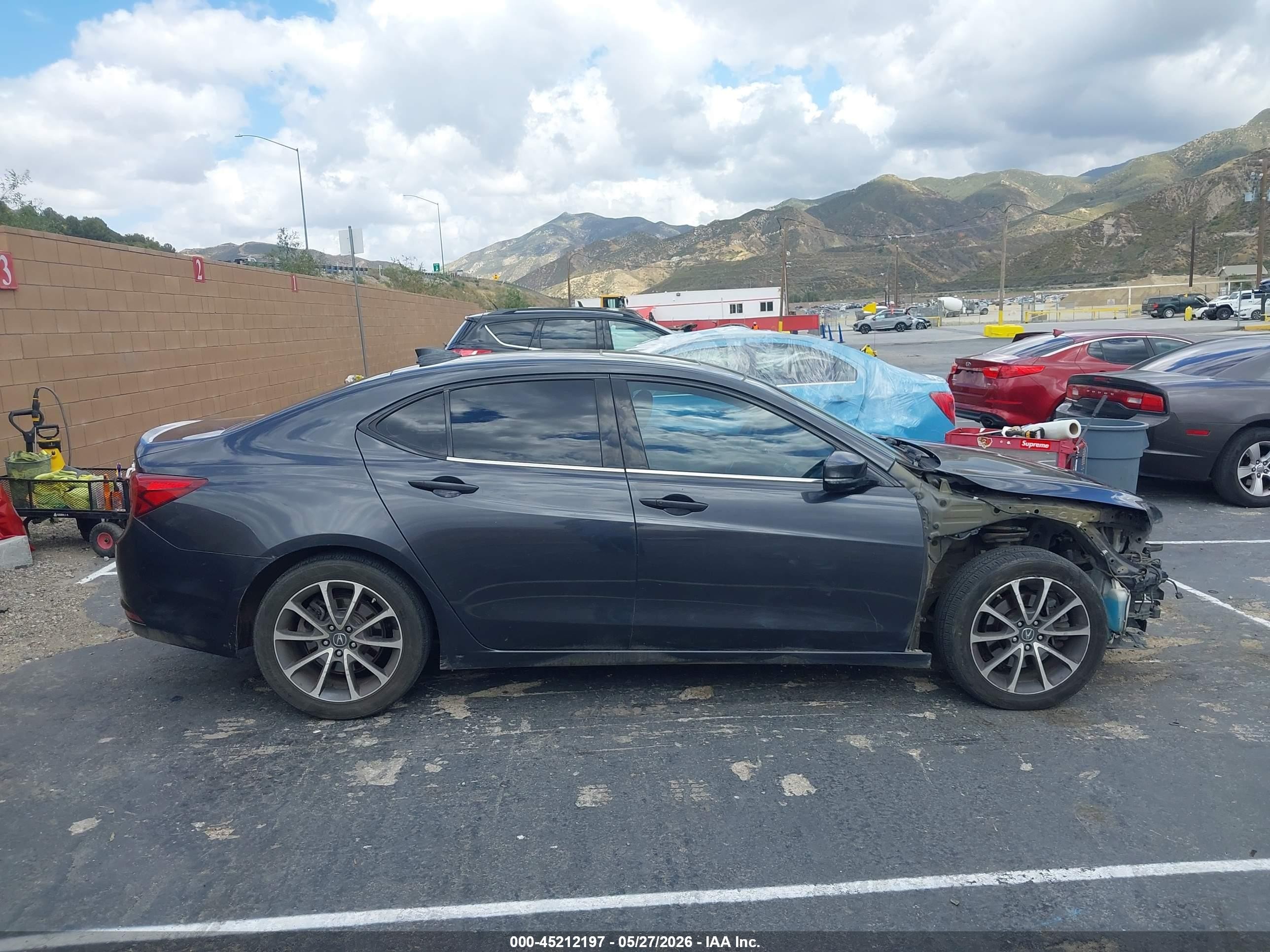 2015 Acura Tlx V6 Advance Gray vin: 19UUB2F72FA024798