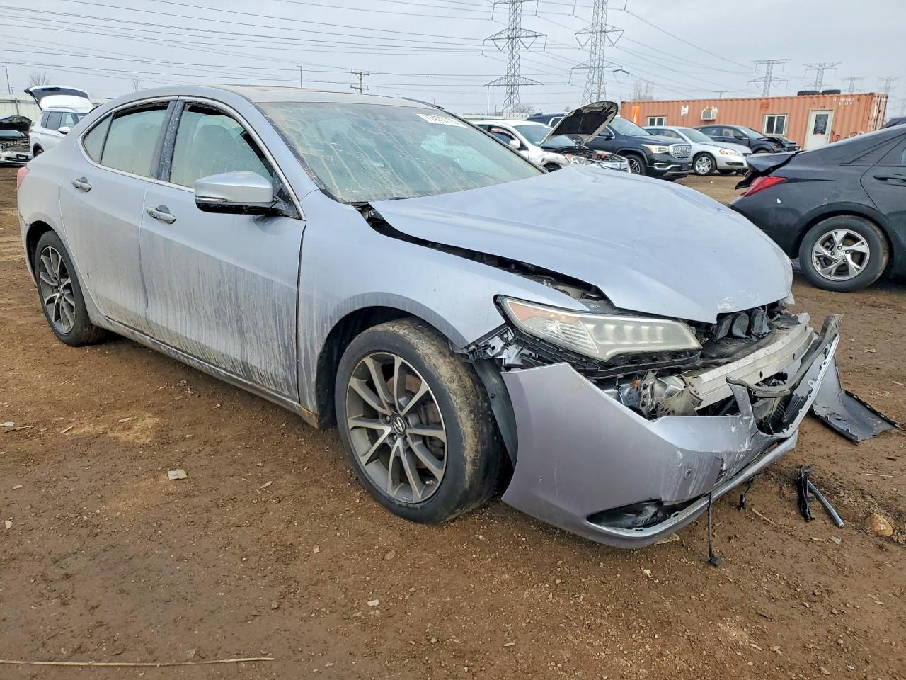 2015 Acura Tlx Серебряный vin: 19UUB2F73FA004138