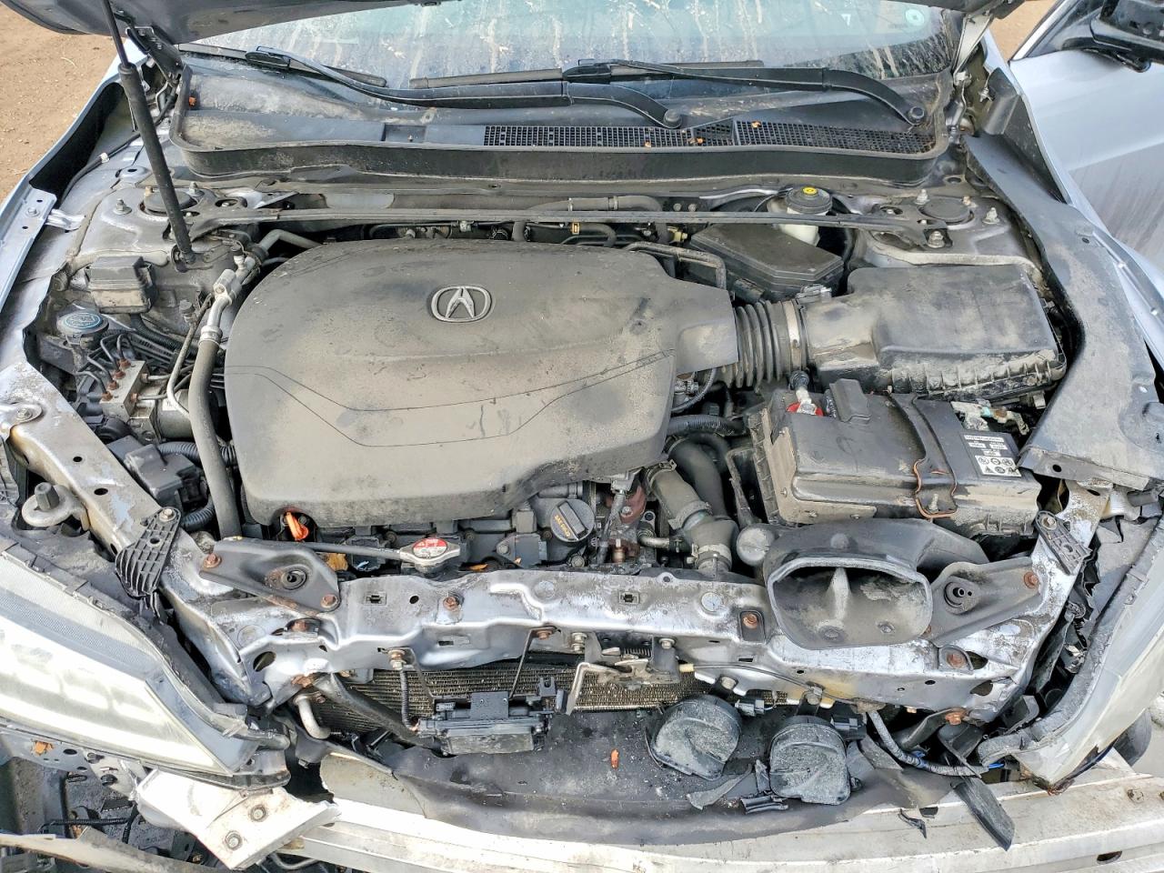 2015 Acura Tlx Серебряный vin: 19UUB2F73FA004138