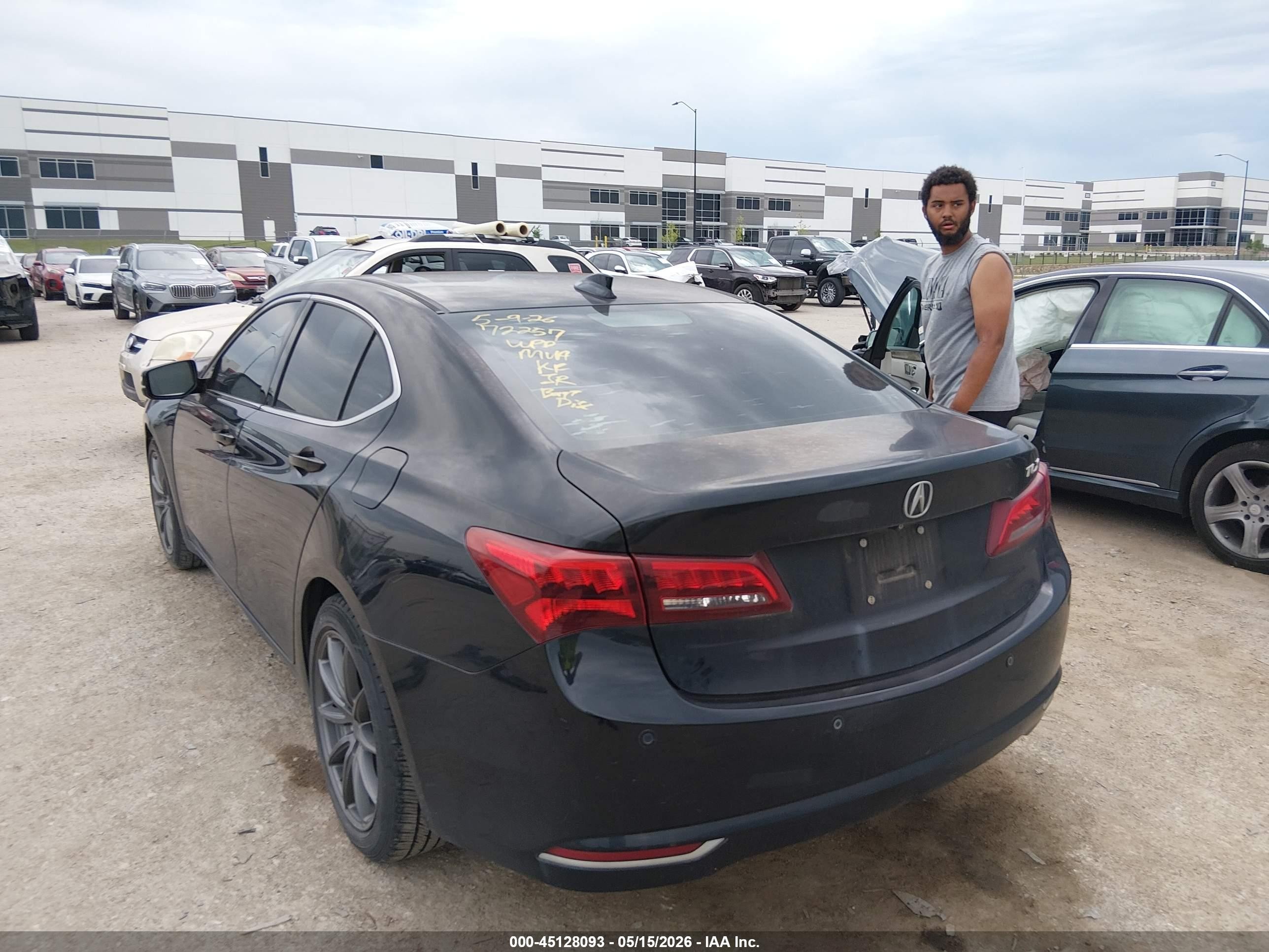 2015 Acura Tlx V6 Advance Black vin: 19UUB2F73FA011932