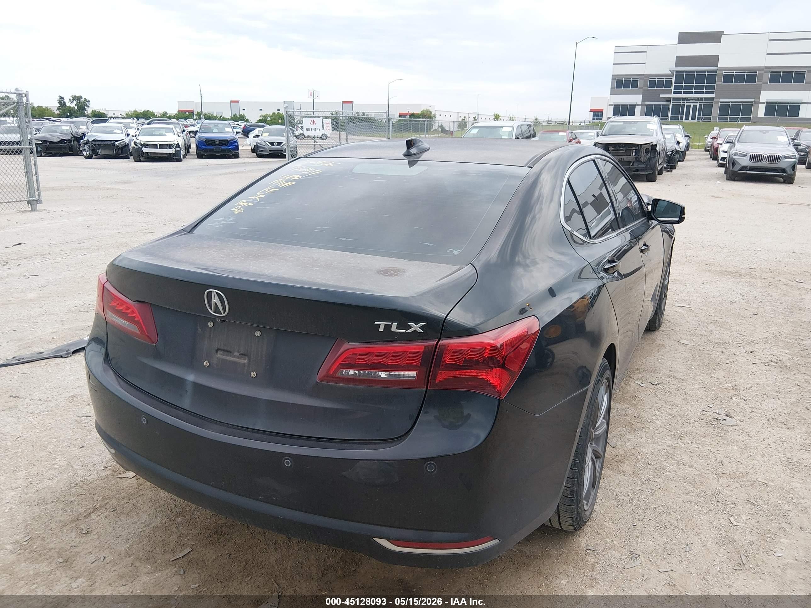 2015 Acura Tlx V6 Advance Black vin: 19UUB2F73FA011932