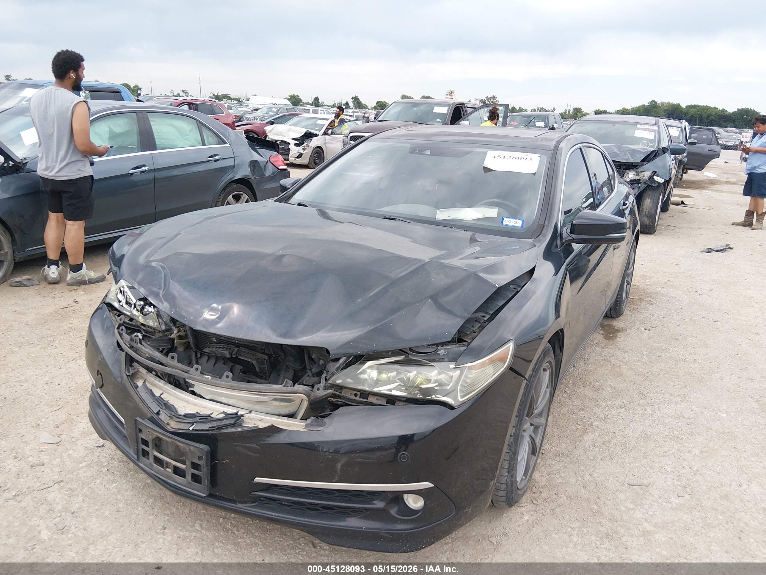 2015 Acura Tlx V6 Advance Black vin: 19UUB2F73FA011932