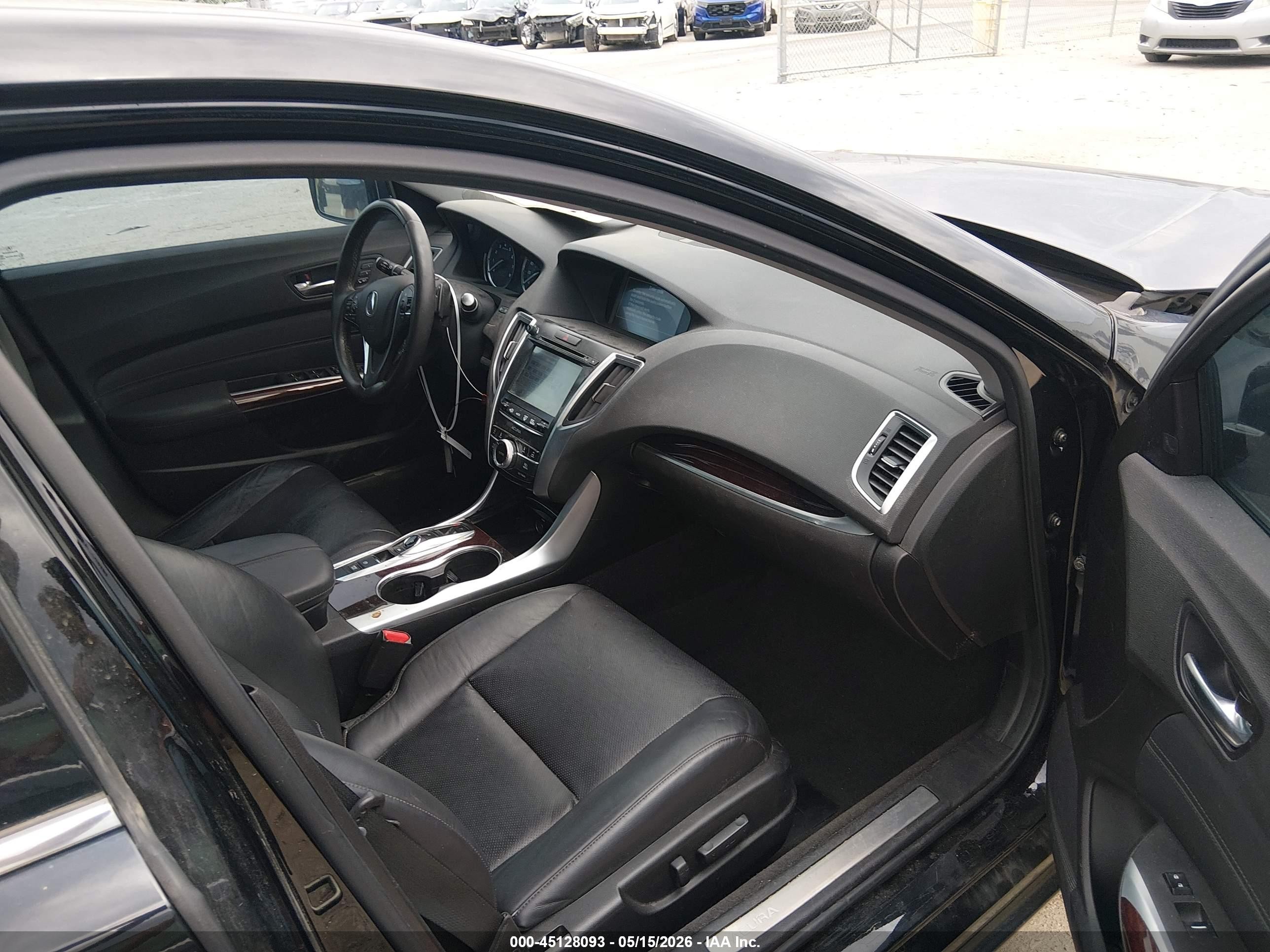 2015 Acura Tlx V6 Advance Black vin: 19UUB2F73FA011932
