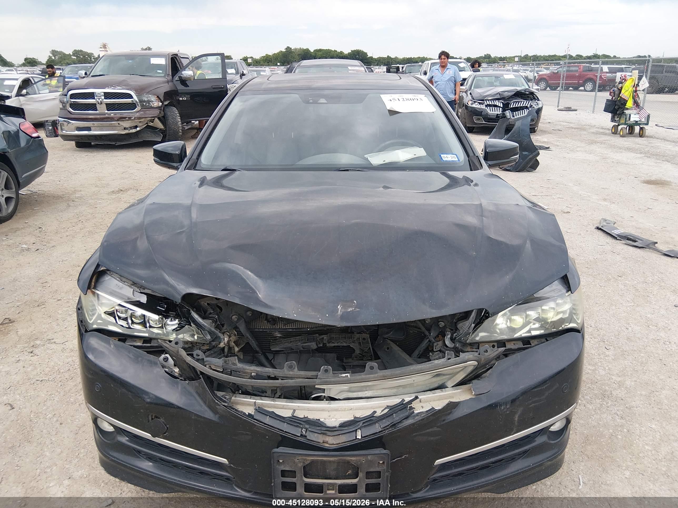 2015 Acura Tlx V6 Advance Black vin: 19UUB2F73FA011932