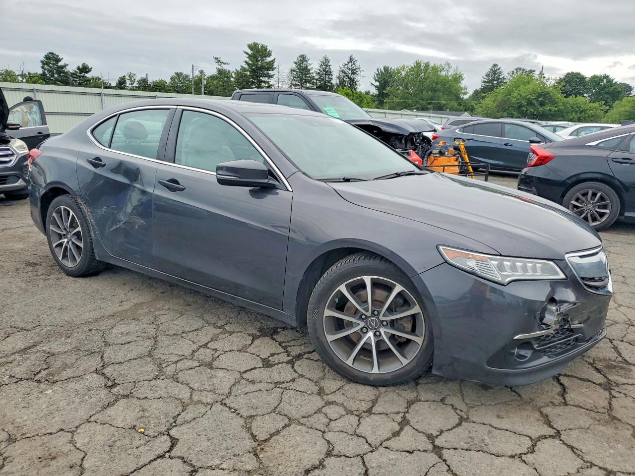 2015 Acura Tlx Advance Gray vin: 19UUB2F74FA012149