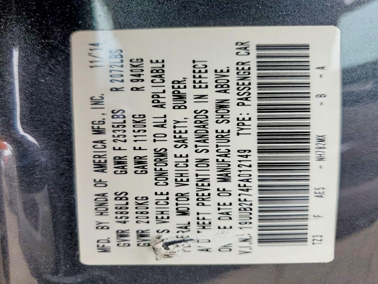 2015 Acura Tlx Advance Gray vin: 19UUB2F74FA012149
