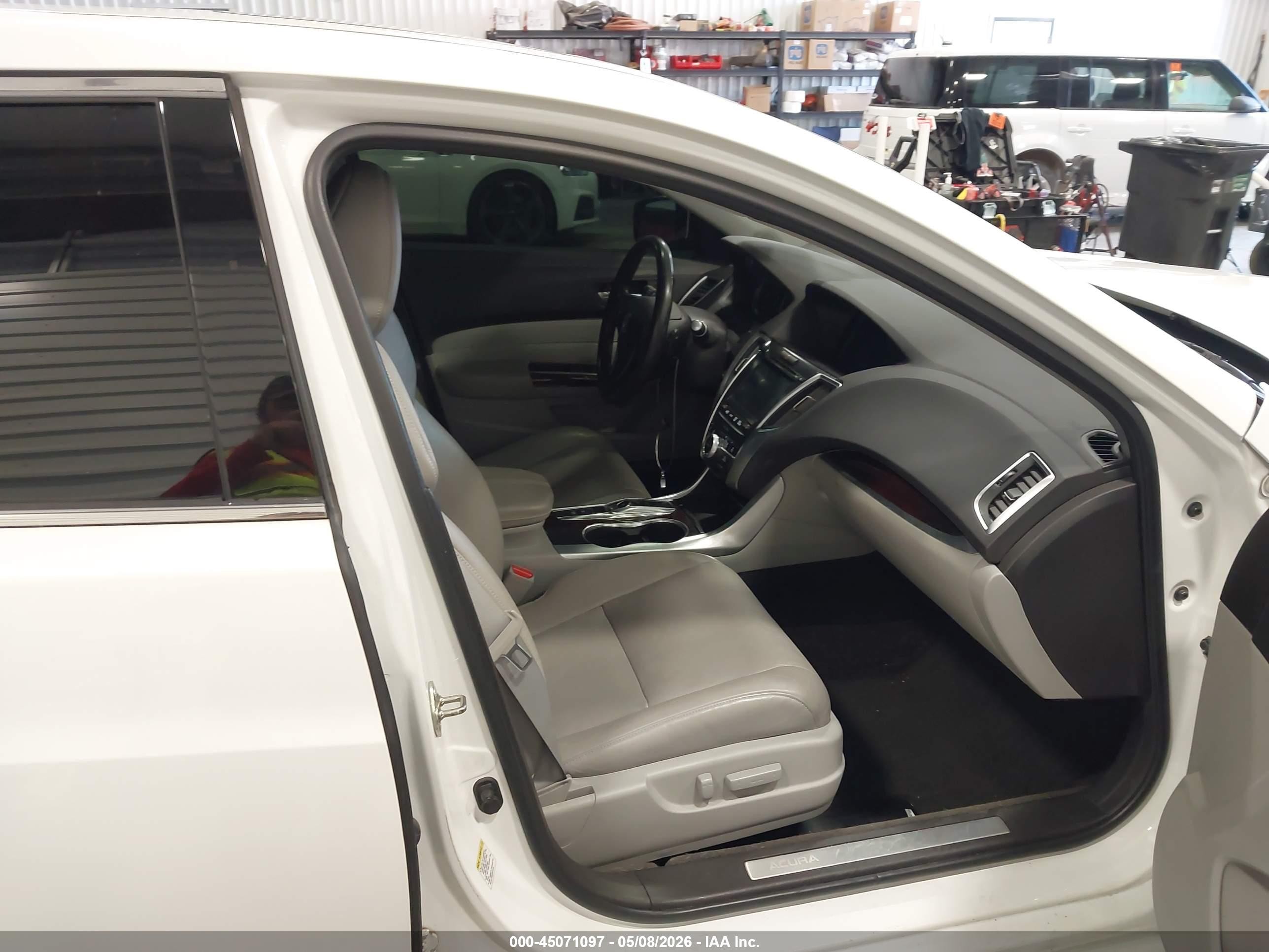 2015 Acura Tlx V6 Advance White vin: 19UUB2F76FA014114