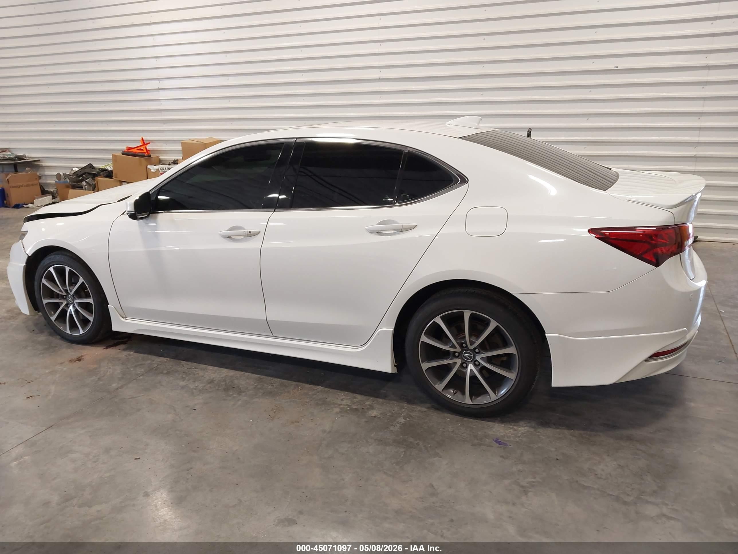 2015 Acura Tlx V6 Advance White vin: 19UUB2F76FA014114