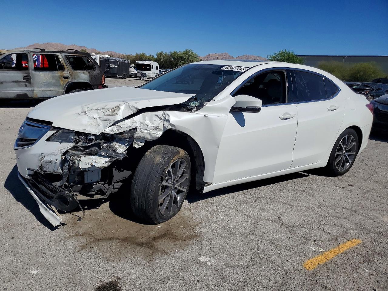 2015 Acura Tlx Advance White vin: 19UUB2F77FA003560