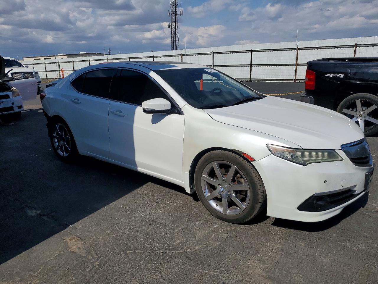 2015 Acura Tlx Advance White vin: 19UUB2F77FA012033