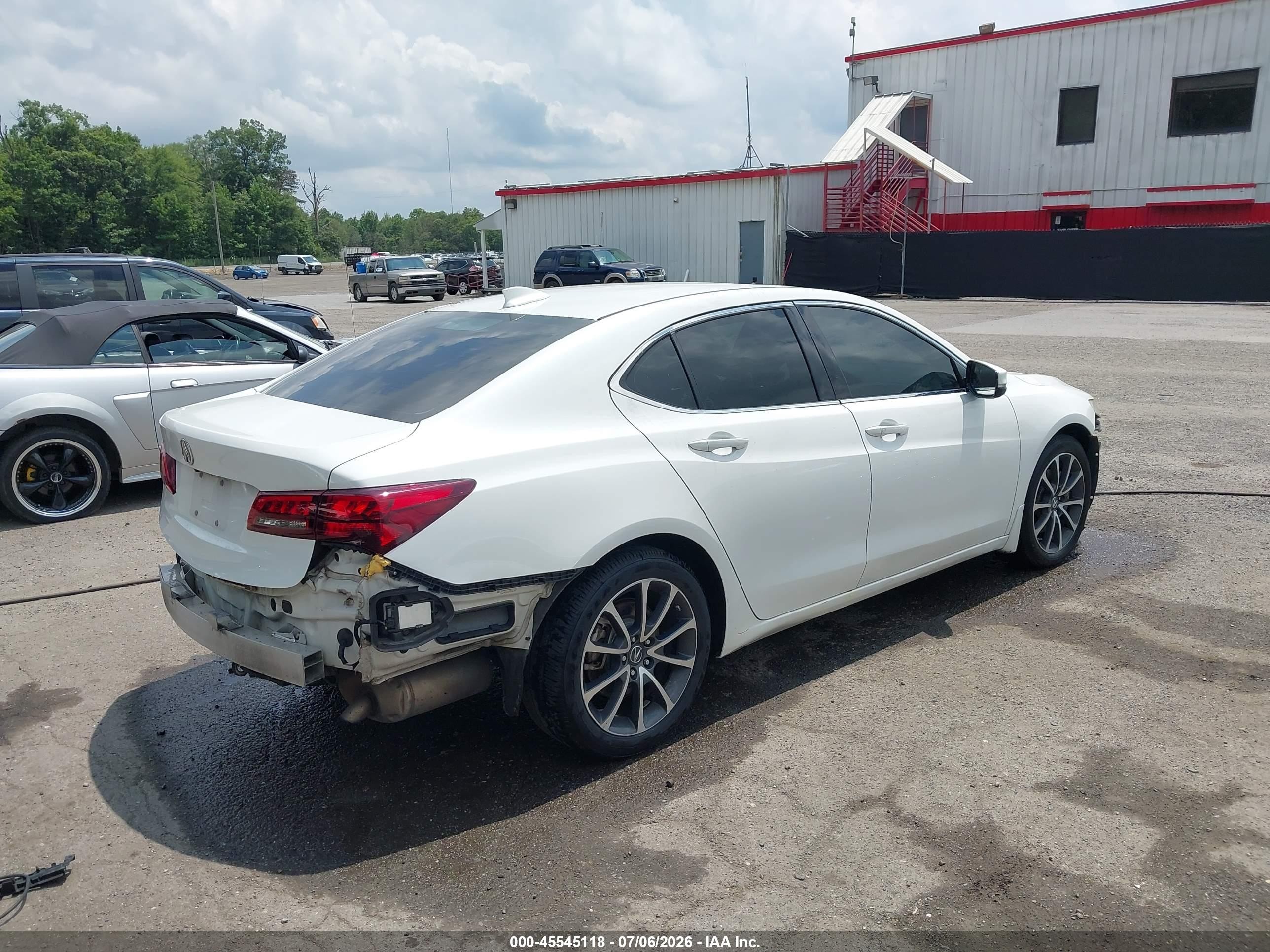 2015 Acura Tlx V6 Advance White vin: 19UUB2F79FA016228