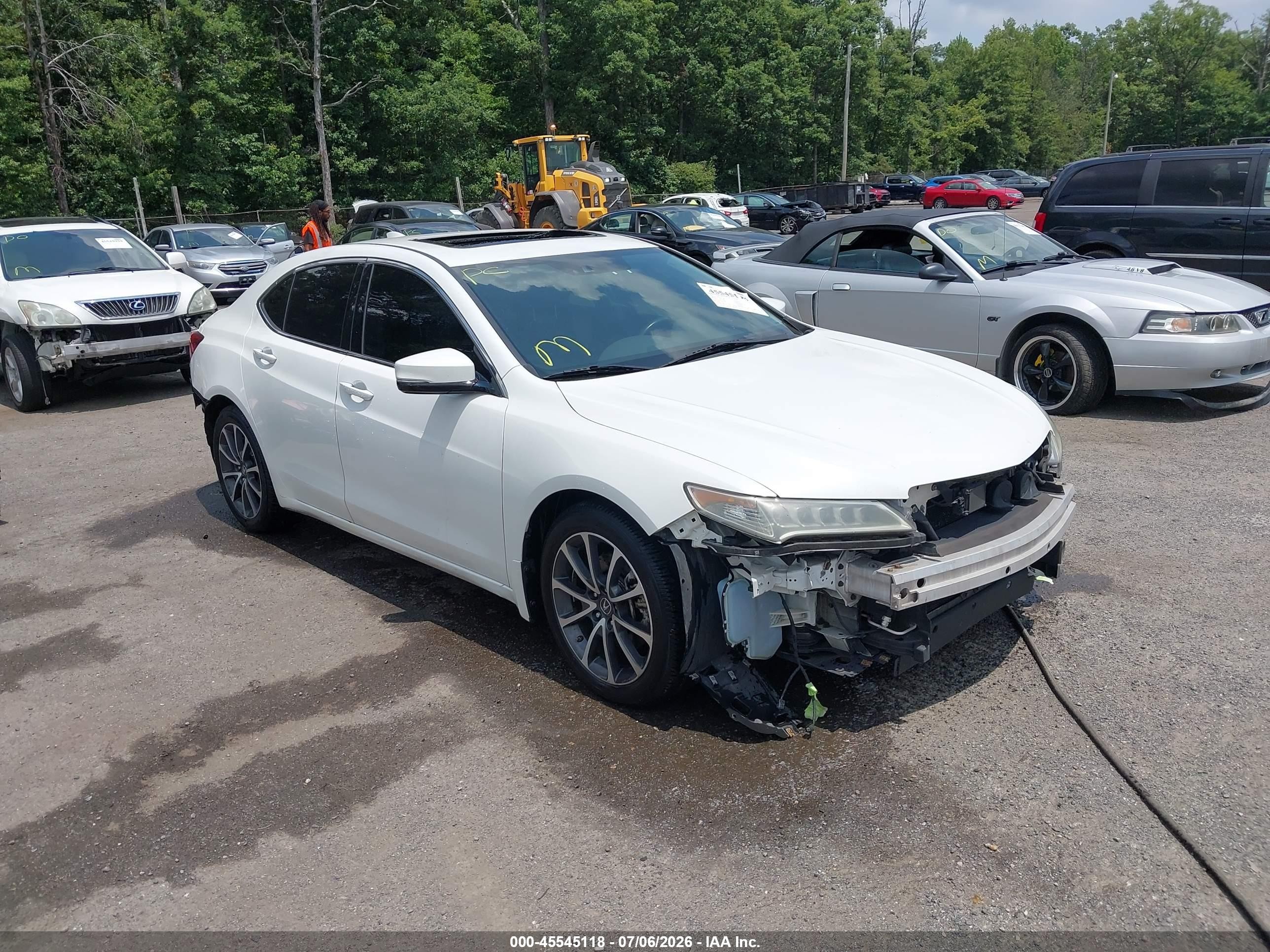 2015 Acura Tlx V6 Advance Белый vin: 19UUB2F79FA016228