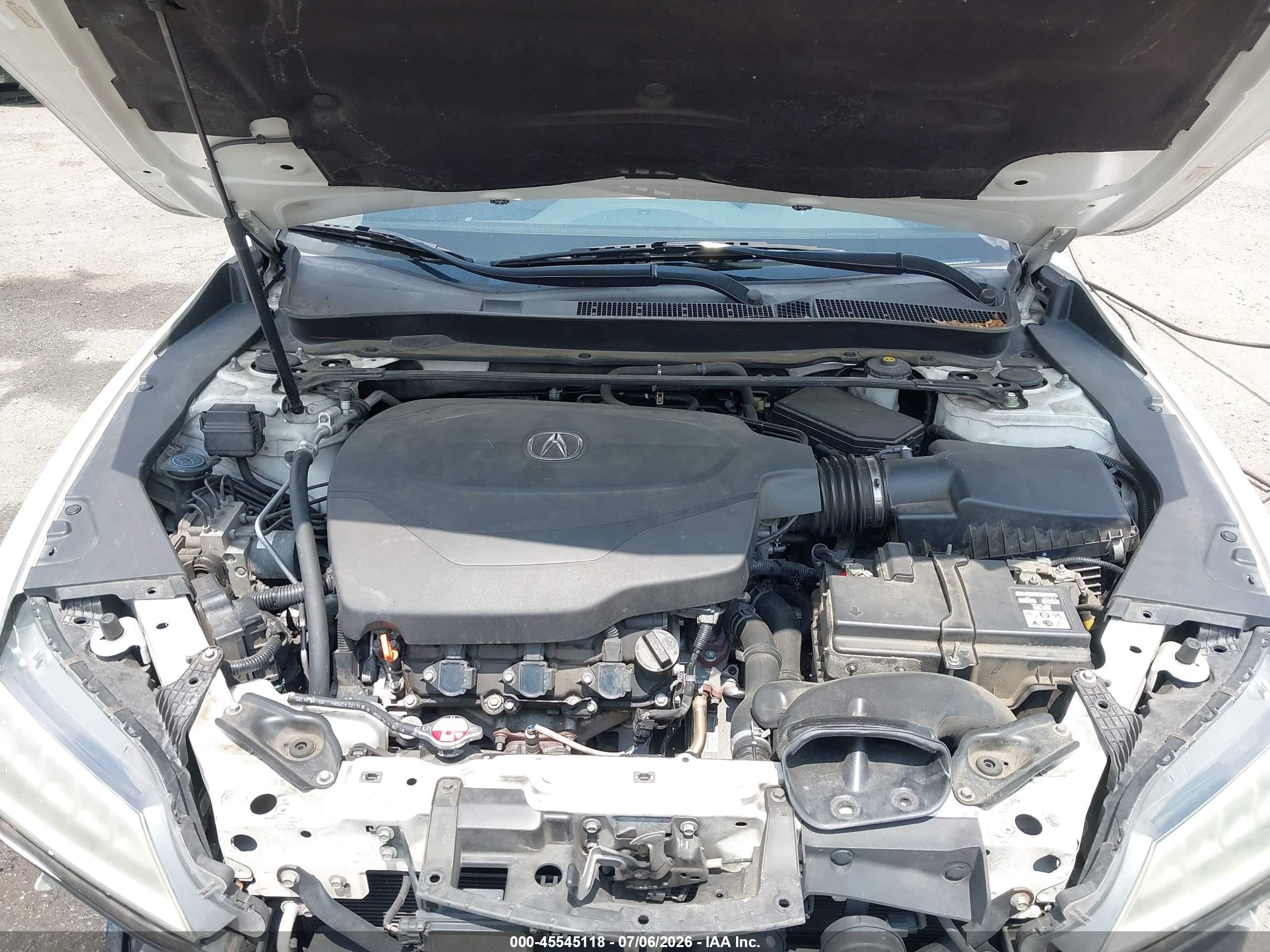 2015 Acura Tlx V6 Advance White vin: 19UUB2F79FA016228