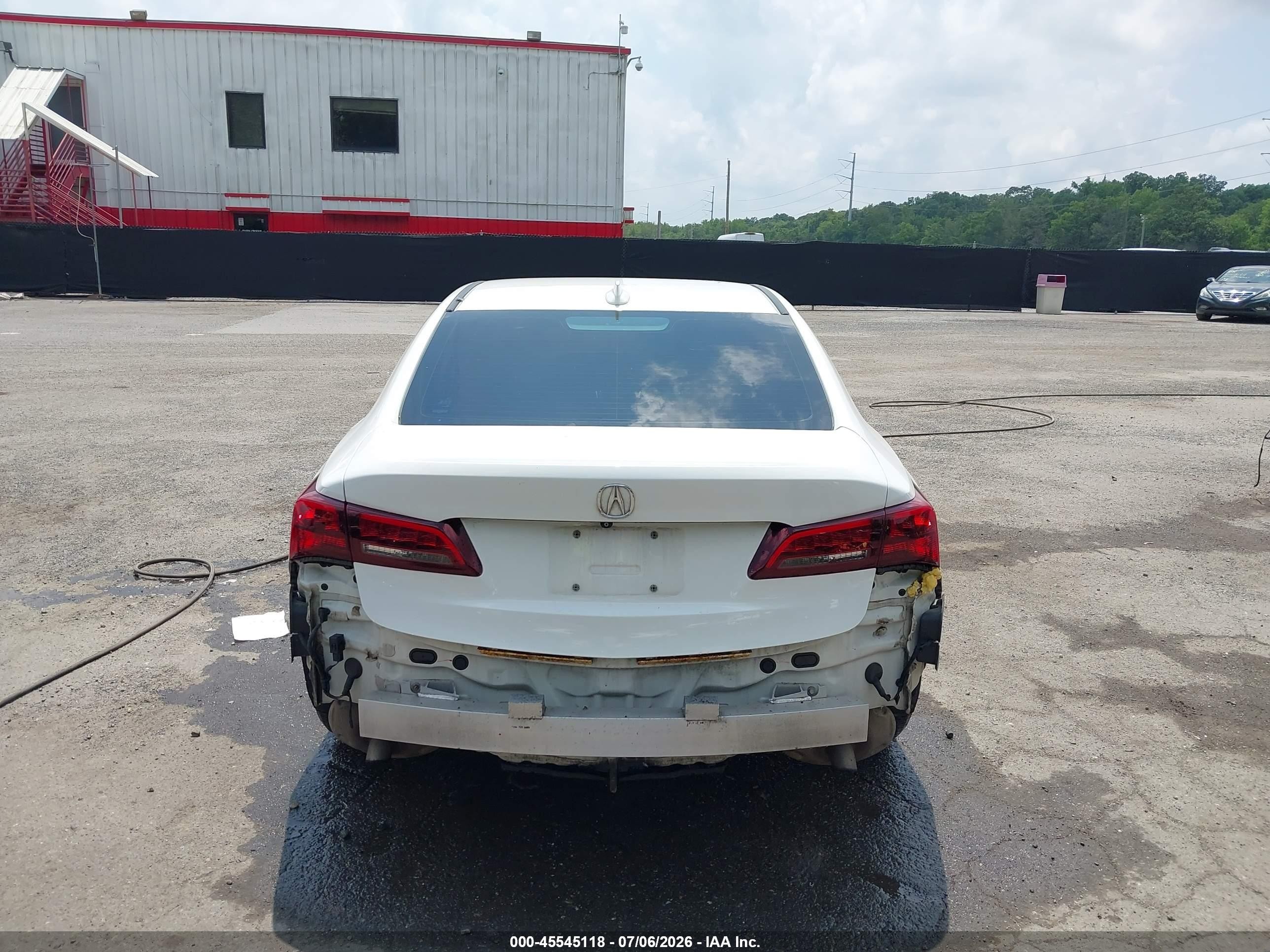 2015 Acura Tlx V6 Advance White vin: 19UUB2F79FA016228