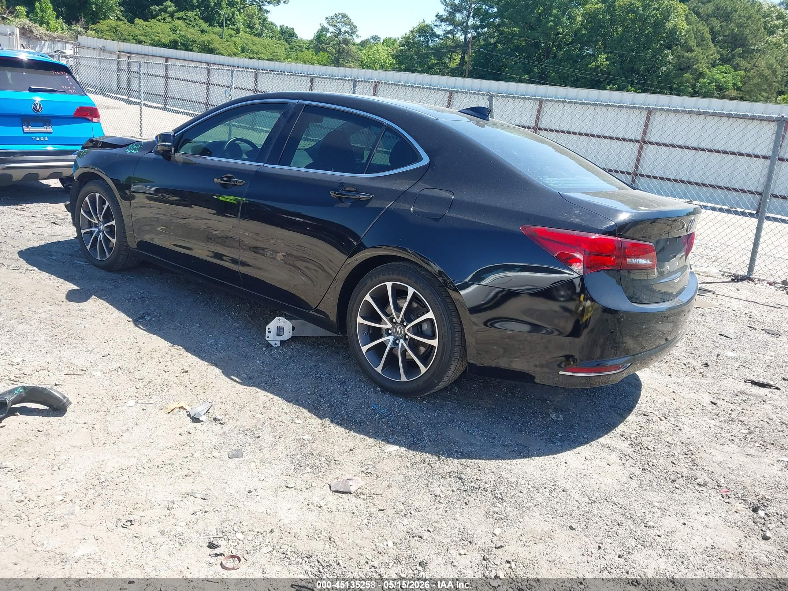 2015 Acura Tlx V6 Advance Black vin: 19UUB2F79FA017153