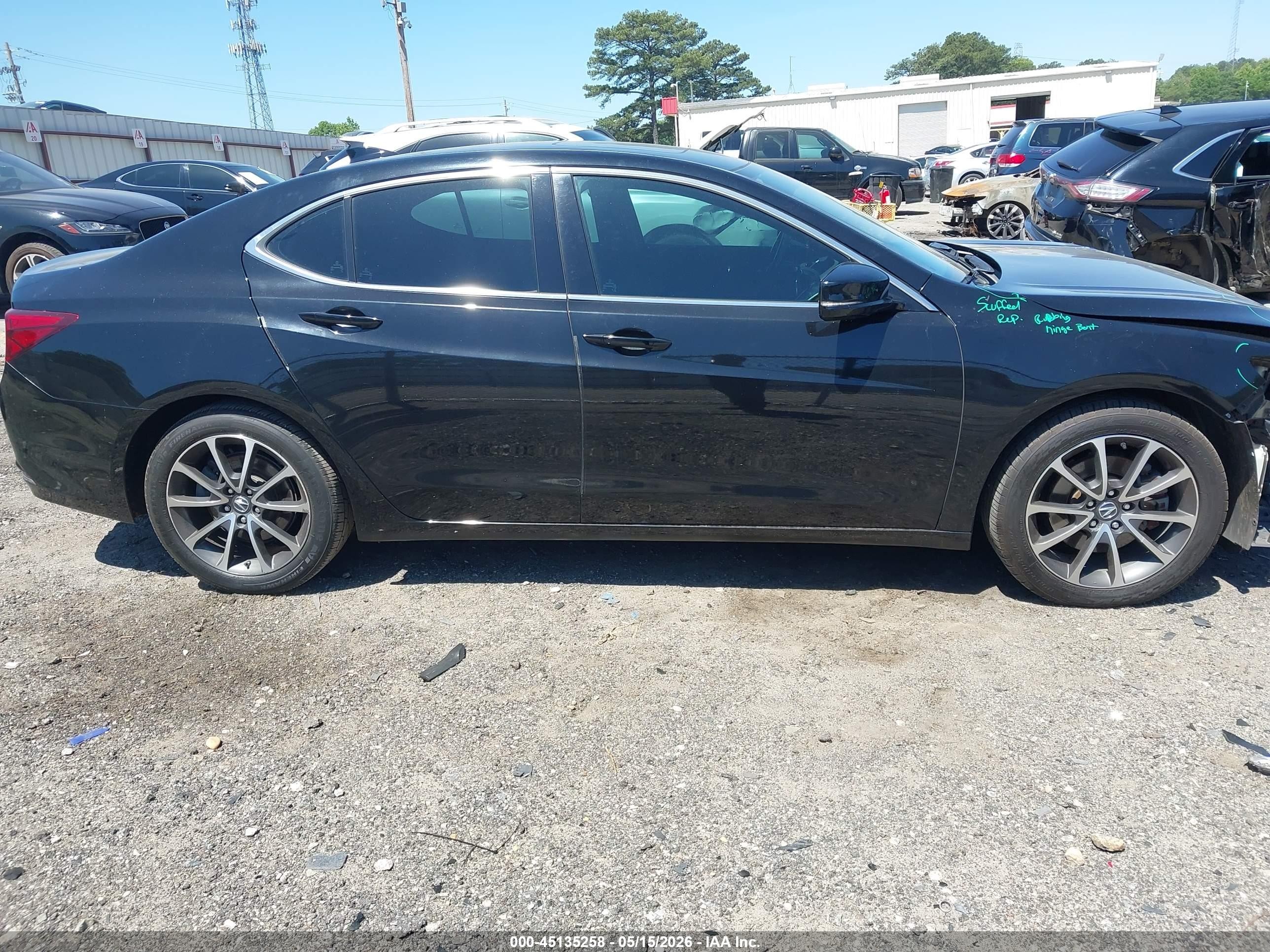 2015 Acura Tlx V6 Advance Black vin: 19UUB2F79FA017153
