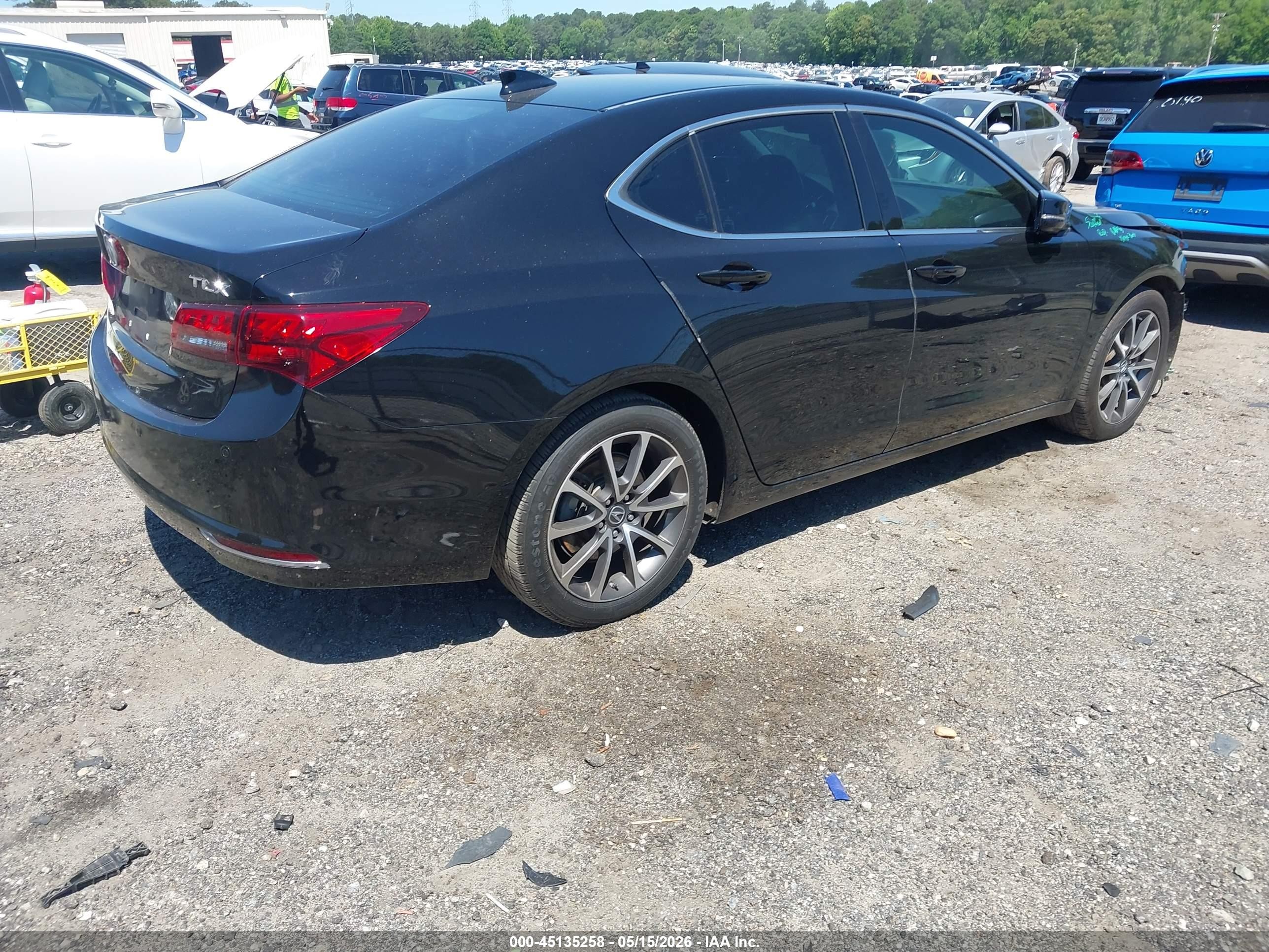 2015 Acura Tlx V6 Advance Black vin: 19UUB2F79FA017153