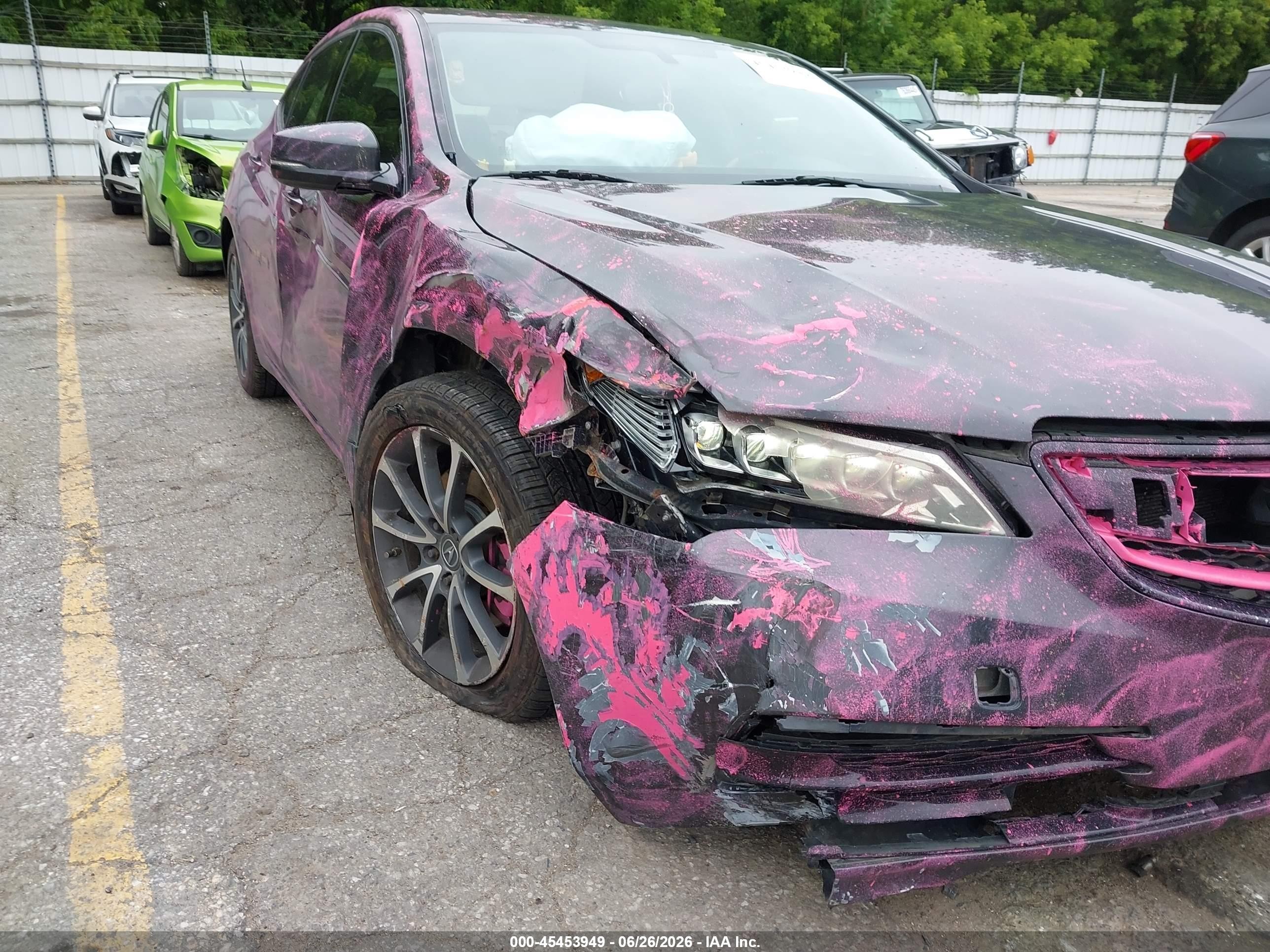 2015 Acura Tlx   Pink vin: 19UUB3F33FA801508
