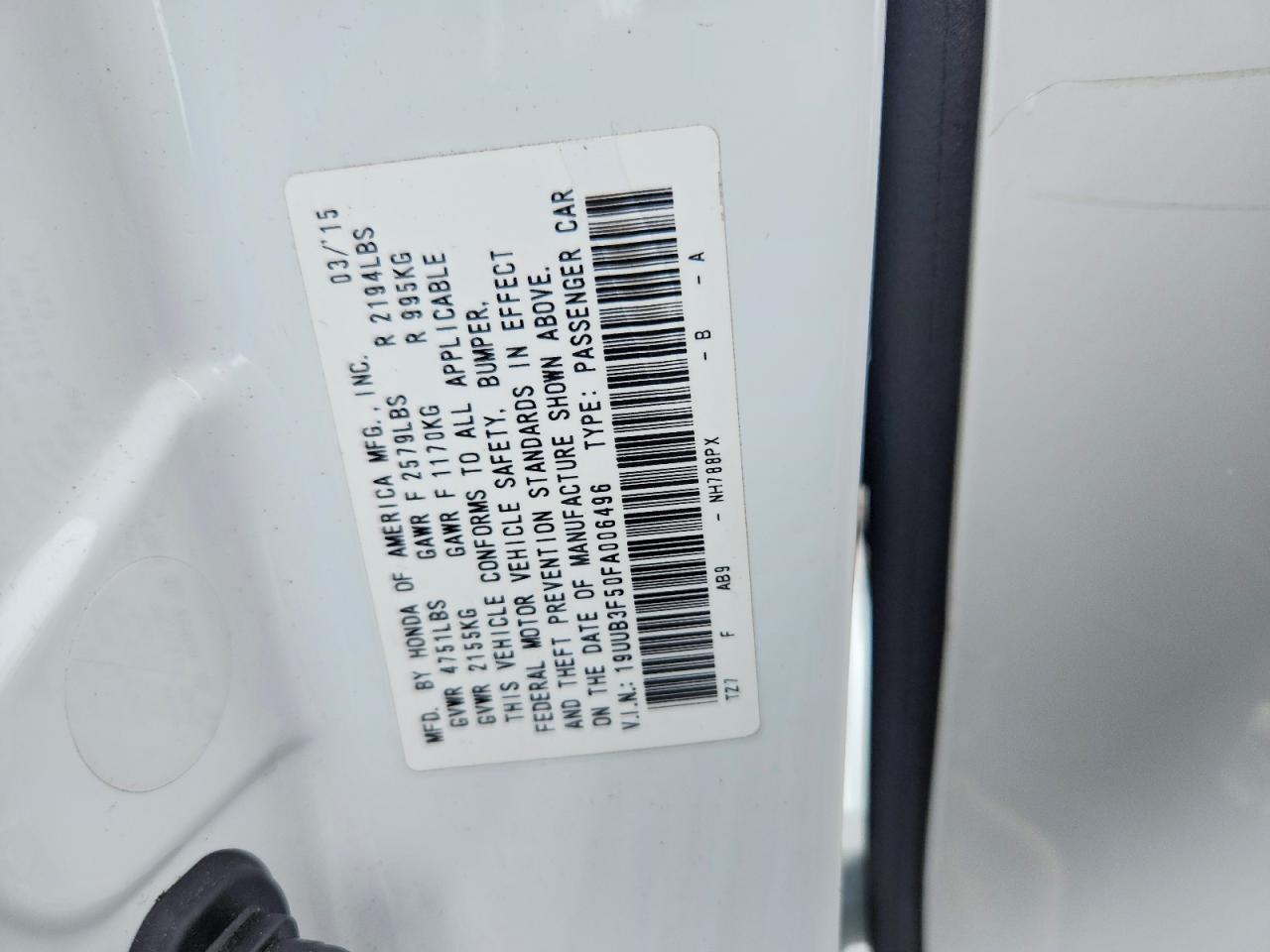 2015 Acura Tlx Tech White vin: 19UUB3F50FA006496