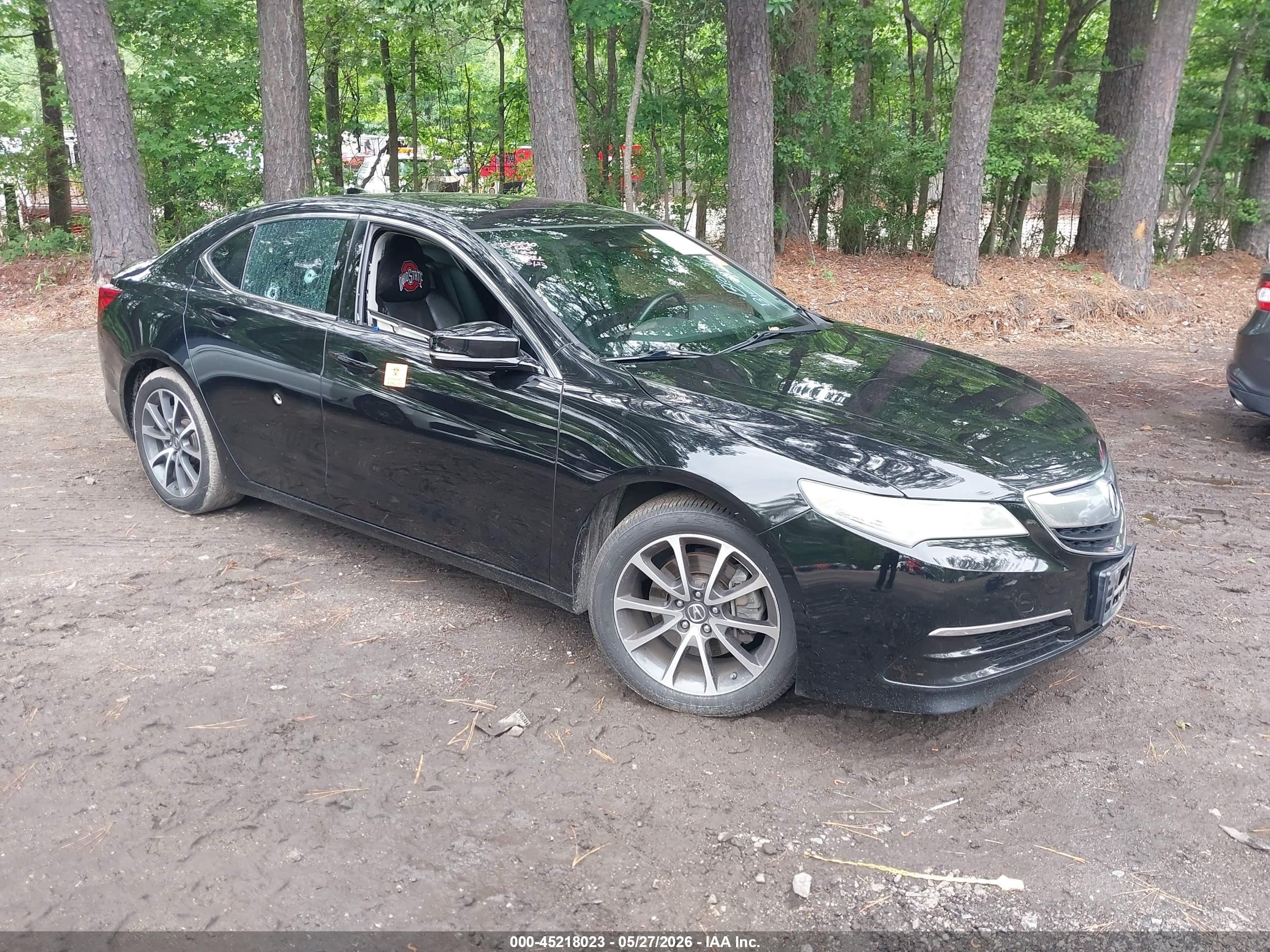 2015 Acura Tlx V6 Tech Black vin: 19UUB3F51FA002666