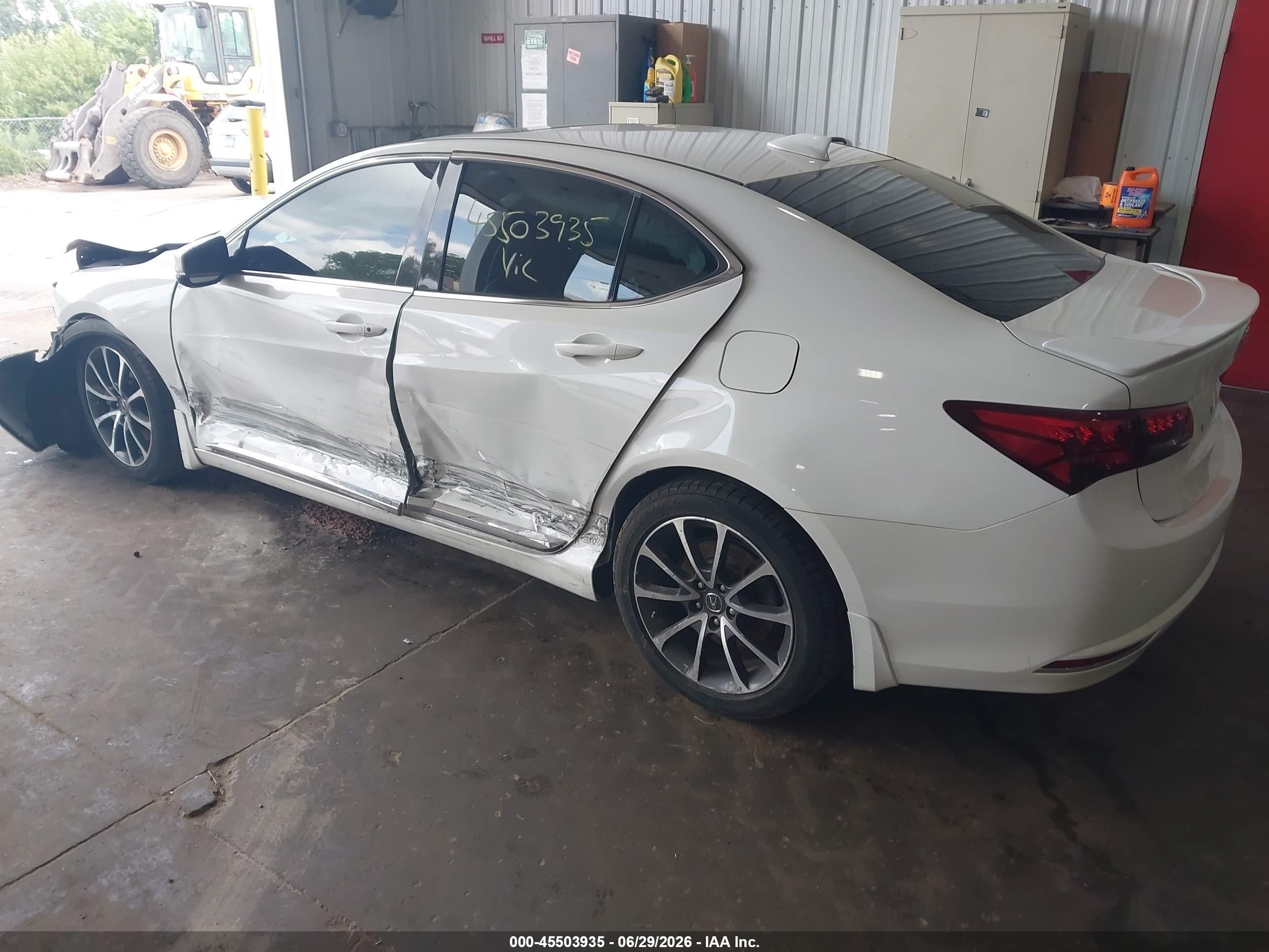 2015 Acura Tlx V6 Tech White vin: 19UUB3F52FA005009