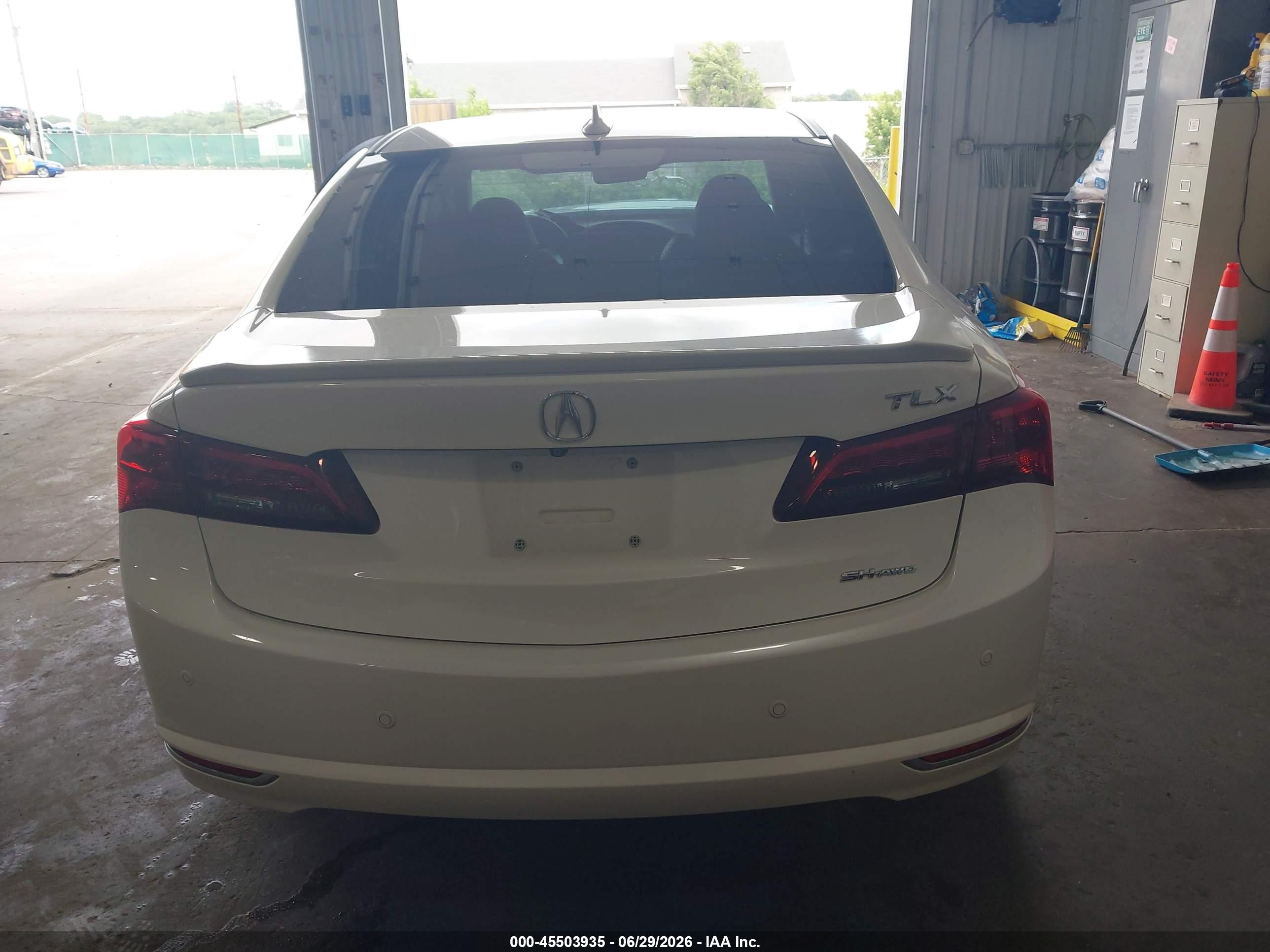 2015 Acura Tlx V6 Tech White vin: 19UUB3F52FA005009