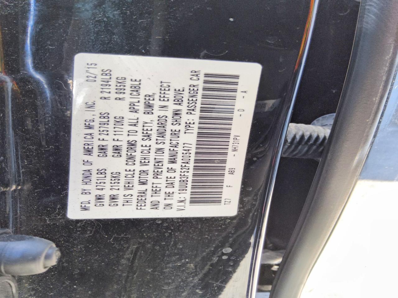 2015 Acura Tlx Tech Black vin: 19UUB3F52FA005477