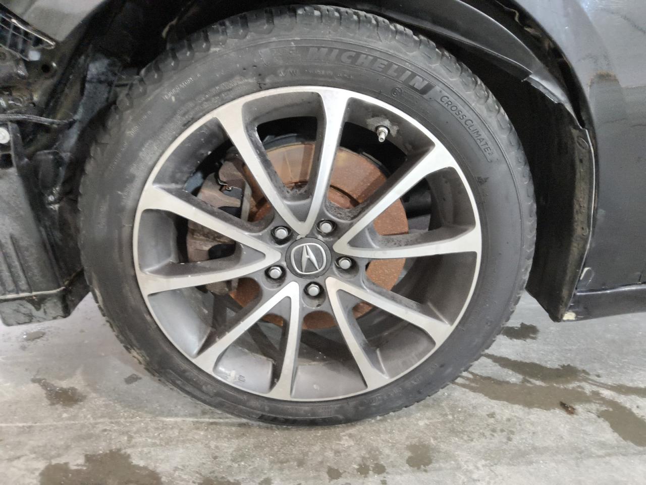 2015 Acura Tlx Tech Black vin: 19UUB3F52FA005477 Damage: Left Front Tire, Worn, Replacement Required