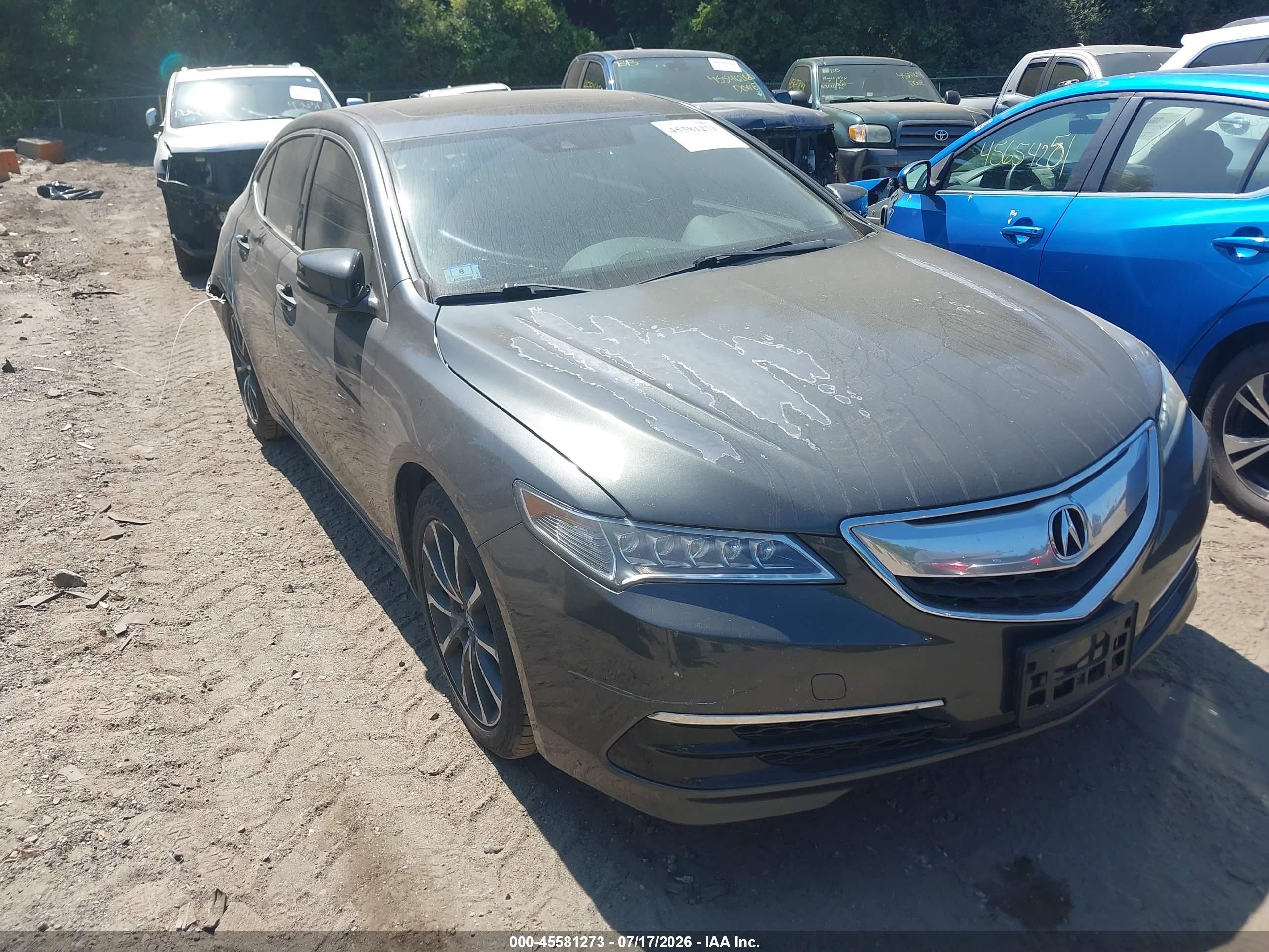2015 Acura Tlx V6 Tech Gray vin: 19UUB3F52FA008167