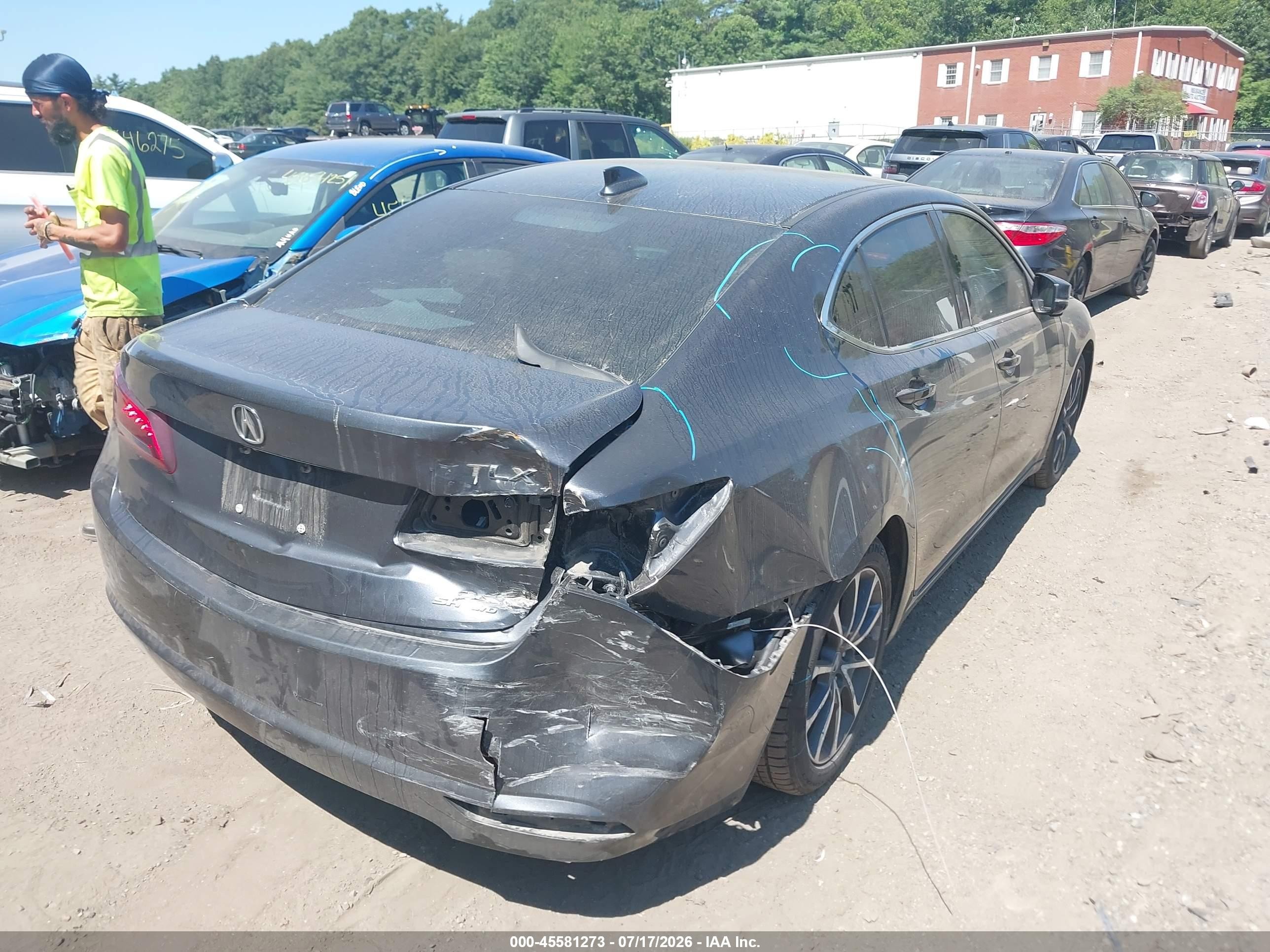 2015 Acura Tlx V6 Tech Gray vin: 19UUB3F52FA008167