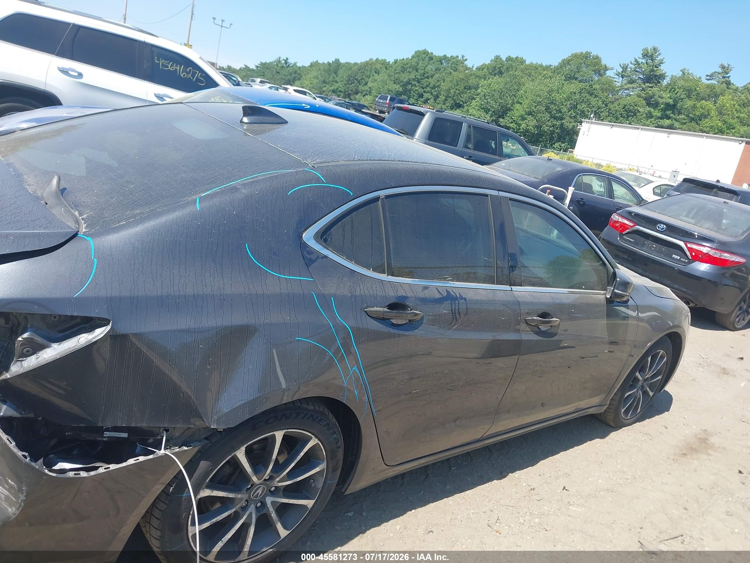 2015 Acura Tlx V6 Tech Gray vin: 19UUB3F52FA008167