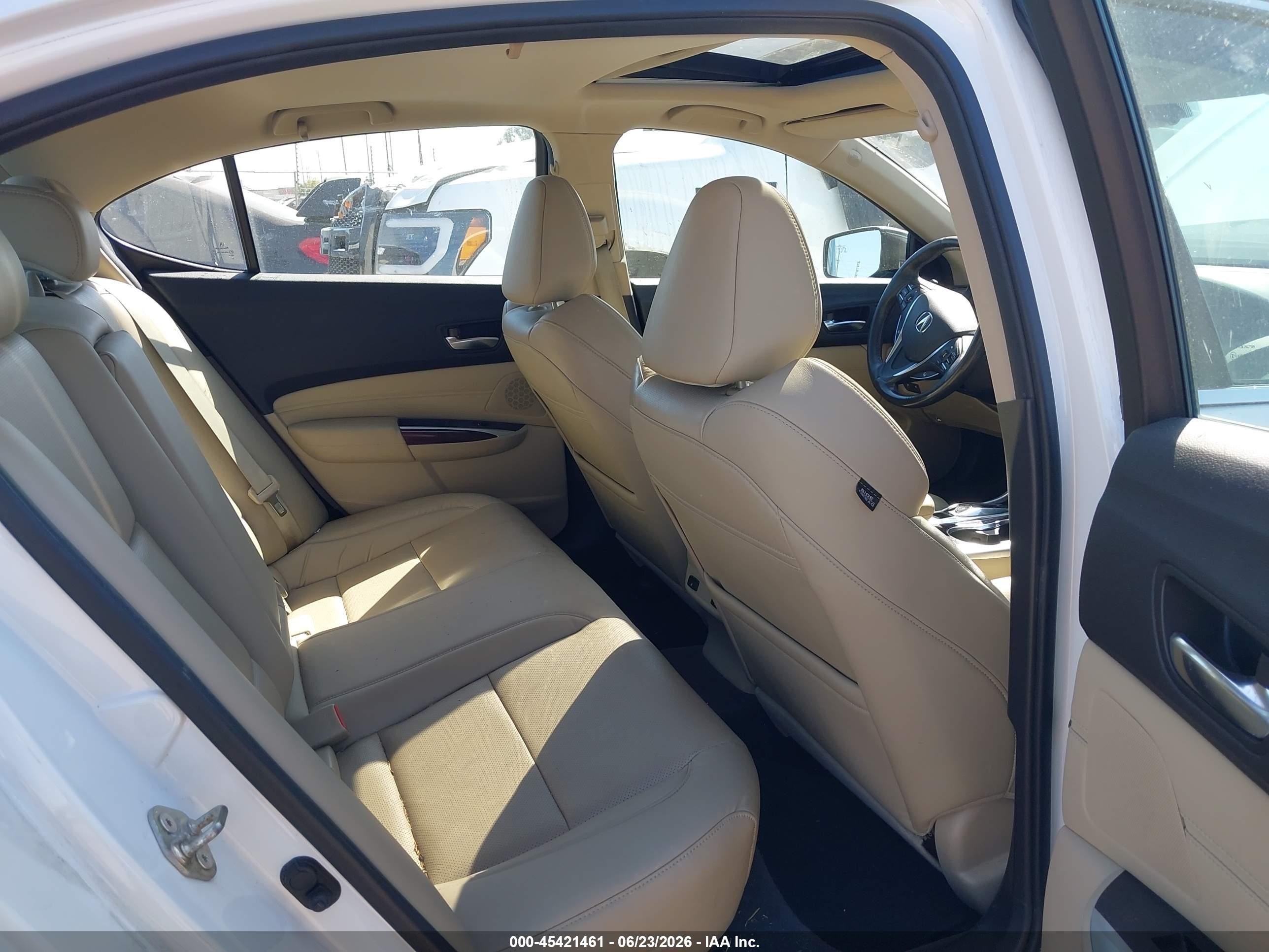 2015 Acura Tlx V6 Tech White vin: 19UUB3F52FA801341