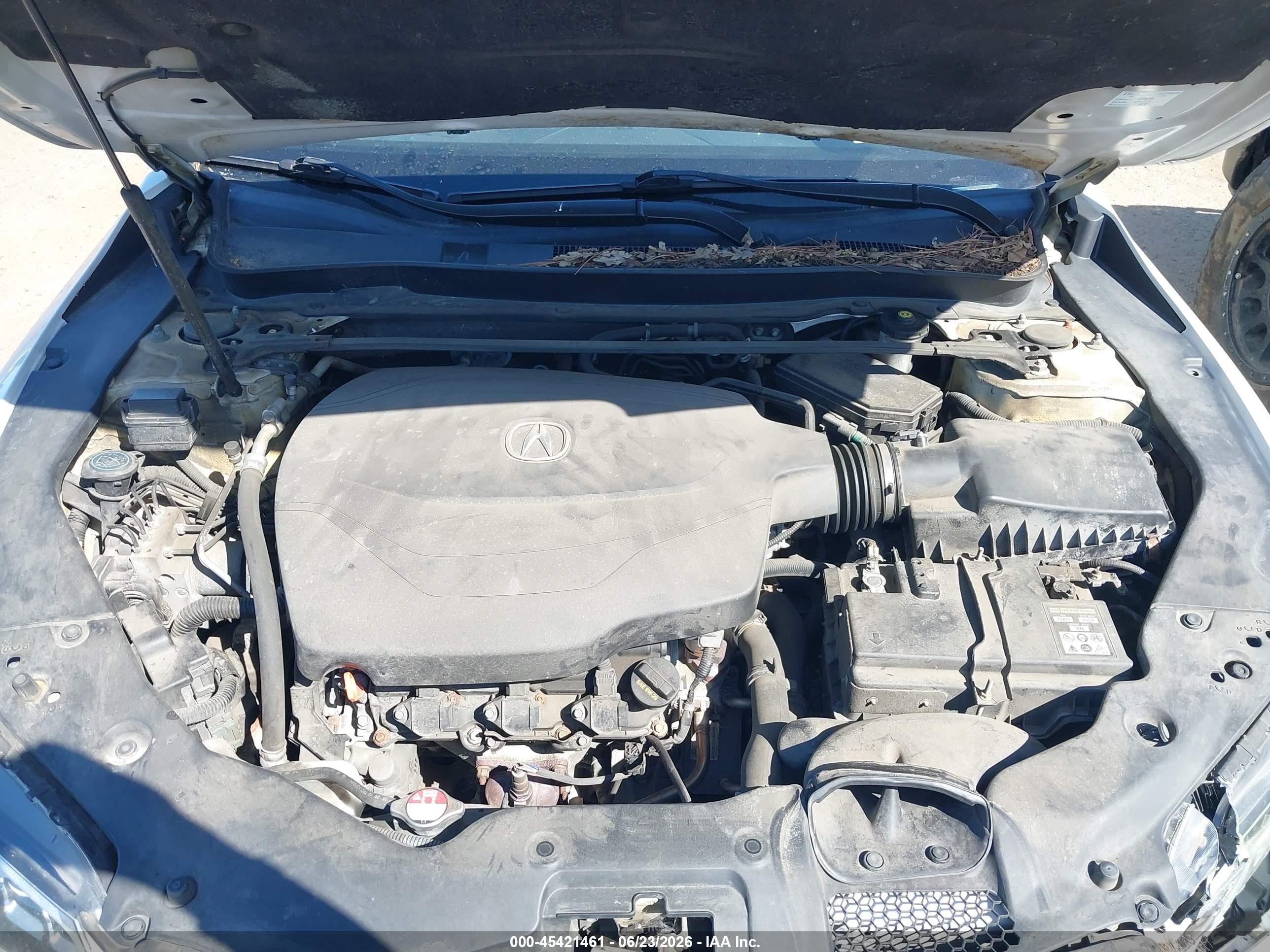 2015 Acura Tlx V6 Tech White vin: 19UUB3F52FA801341