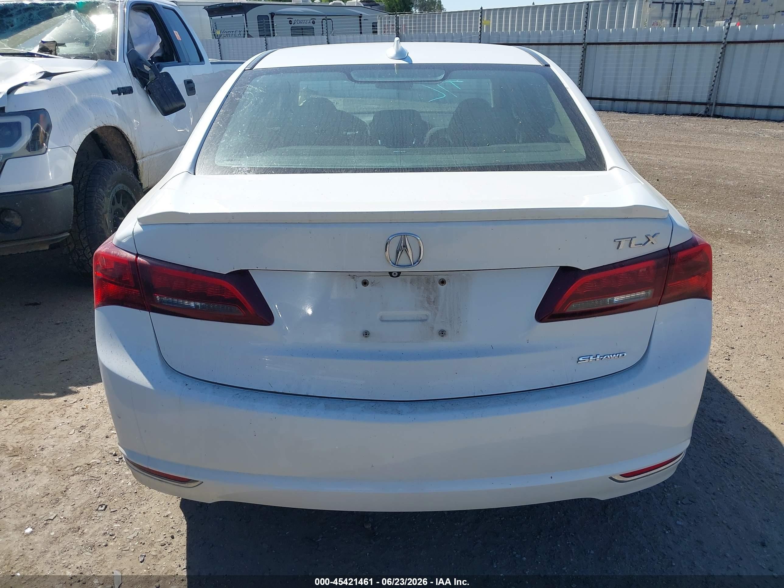 2015 Acura Tlx V6 Tech White vin: 19UUB3F52FA801341