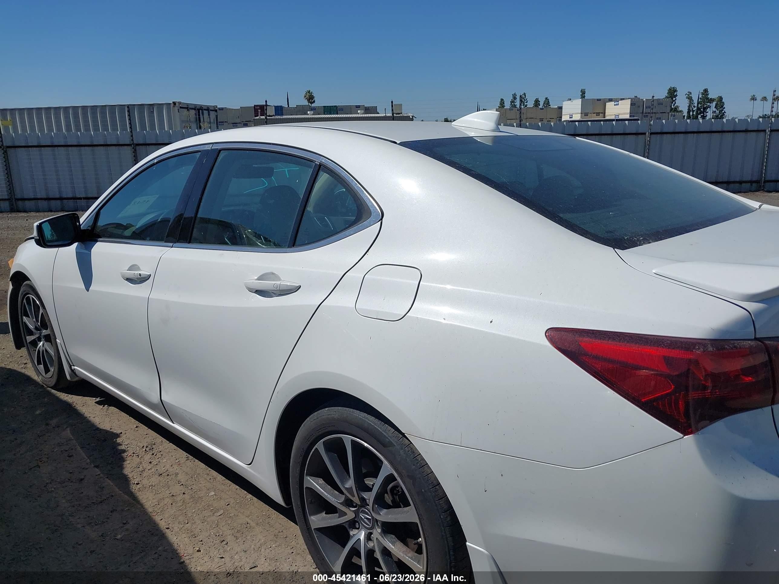 2015 Acura Tlx V6 Tech White vin: 19UUB3F52FA801341