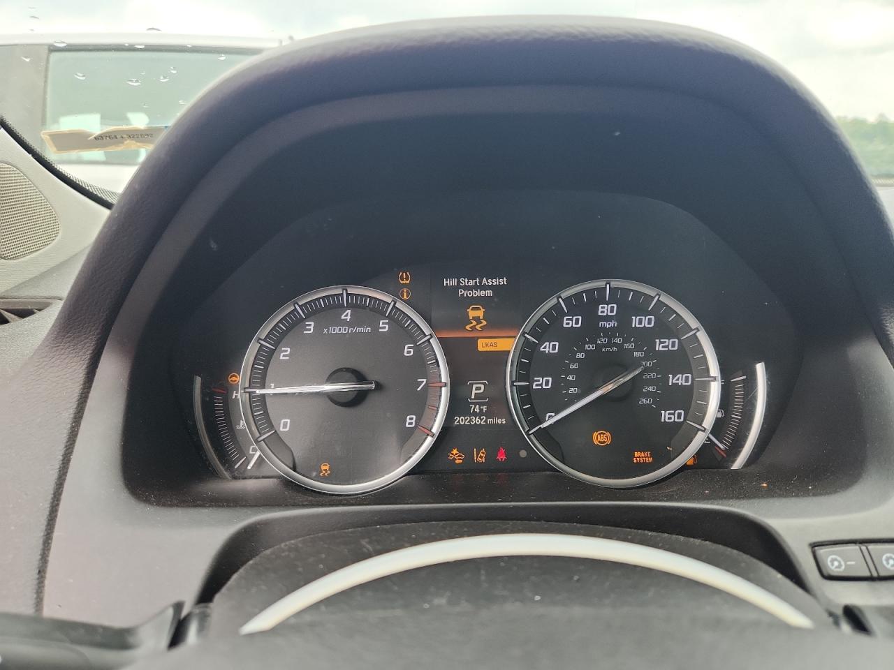 2015 Acura Tlx Tech White vin: 19UUB3F54FA000913 Damage: Warning Light - Abs, On, Unacceptable