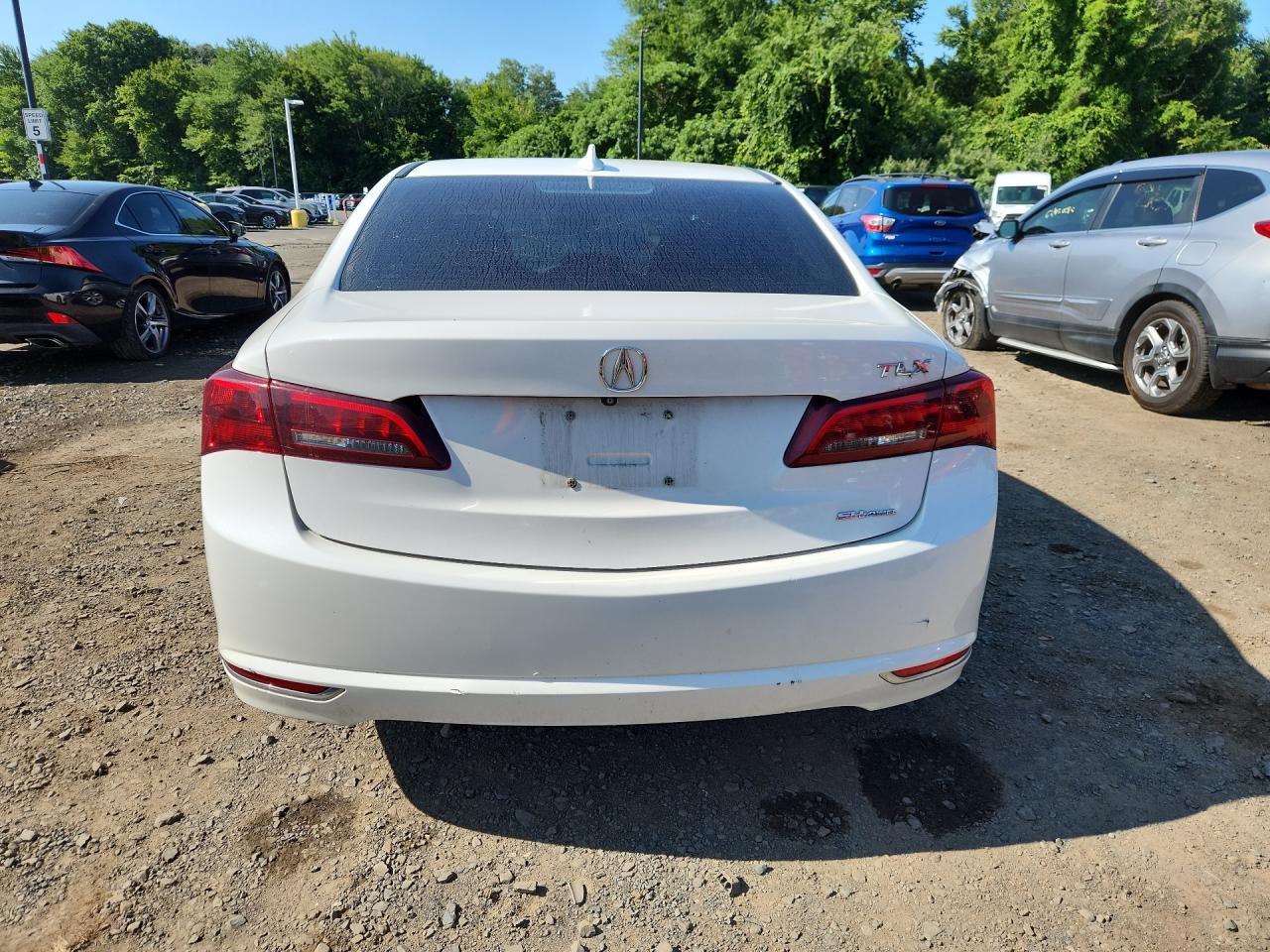 2015 Acura Tlx Tech White vin: 19UUB3F54FA000913 Damage: Rear Bumper, Chipped, 4