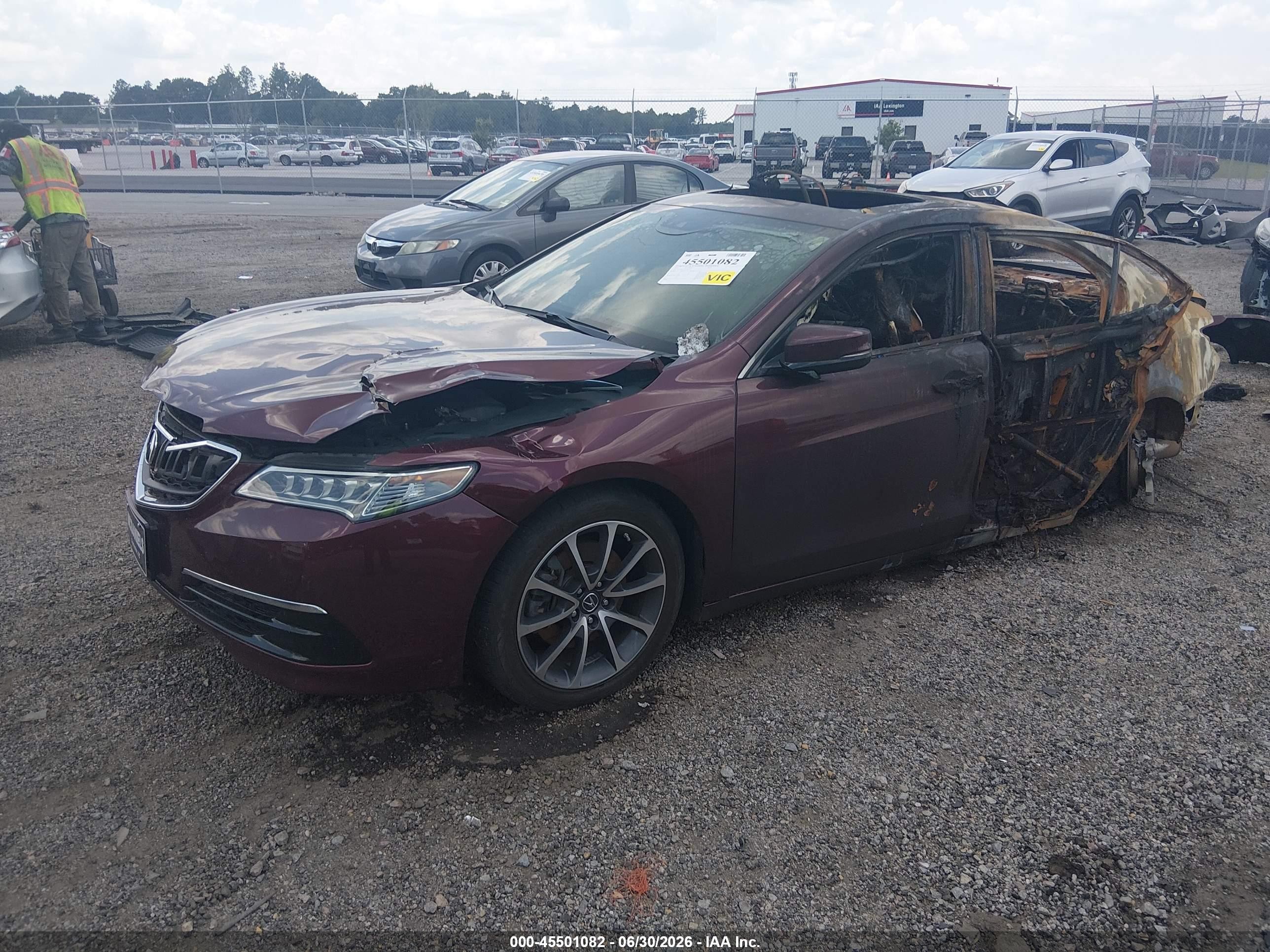 2015 Acura Tlx V6 Tech Red vin: 19UUB3F55FA000712
