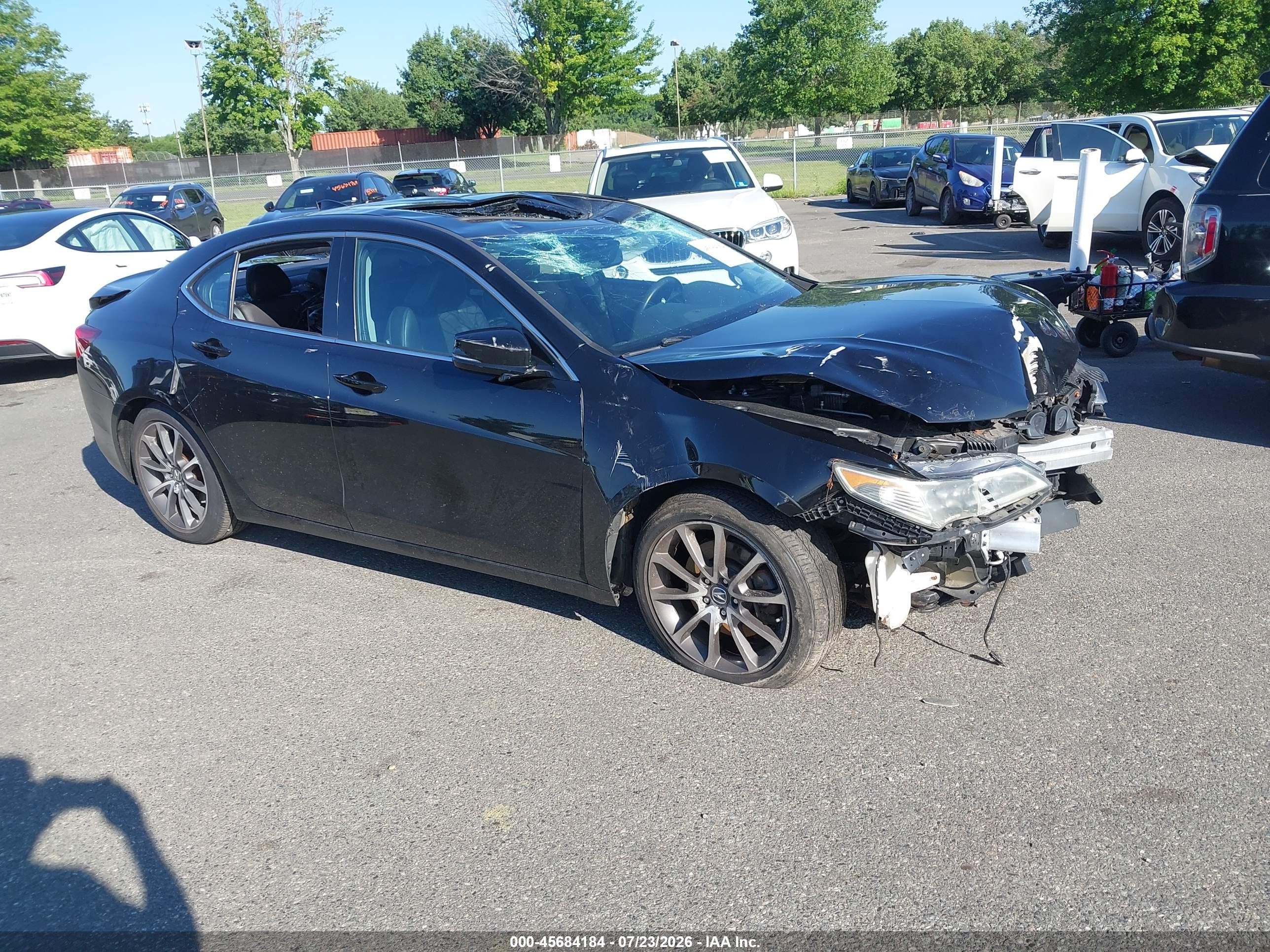2015 Acura Tlx V6 Tech Black vin: 19UUB3F55FA002072