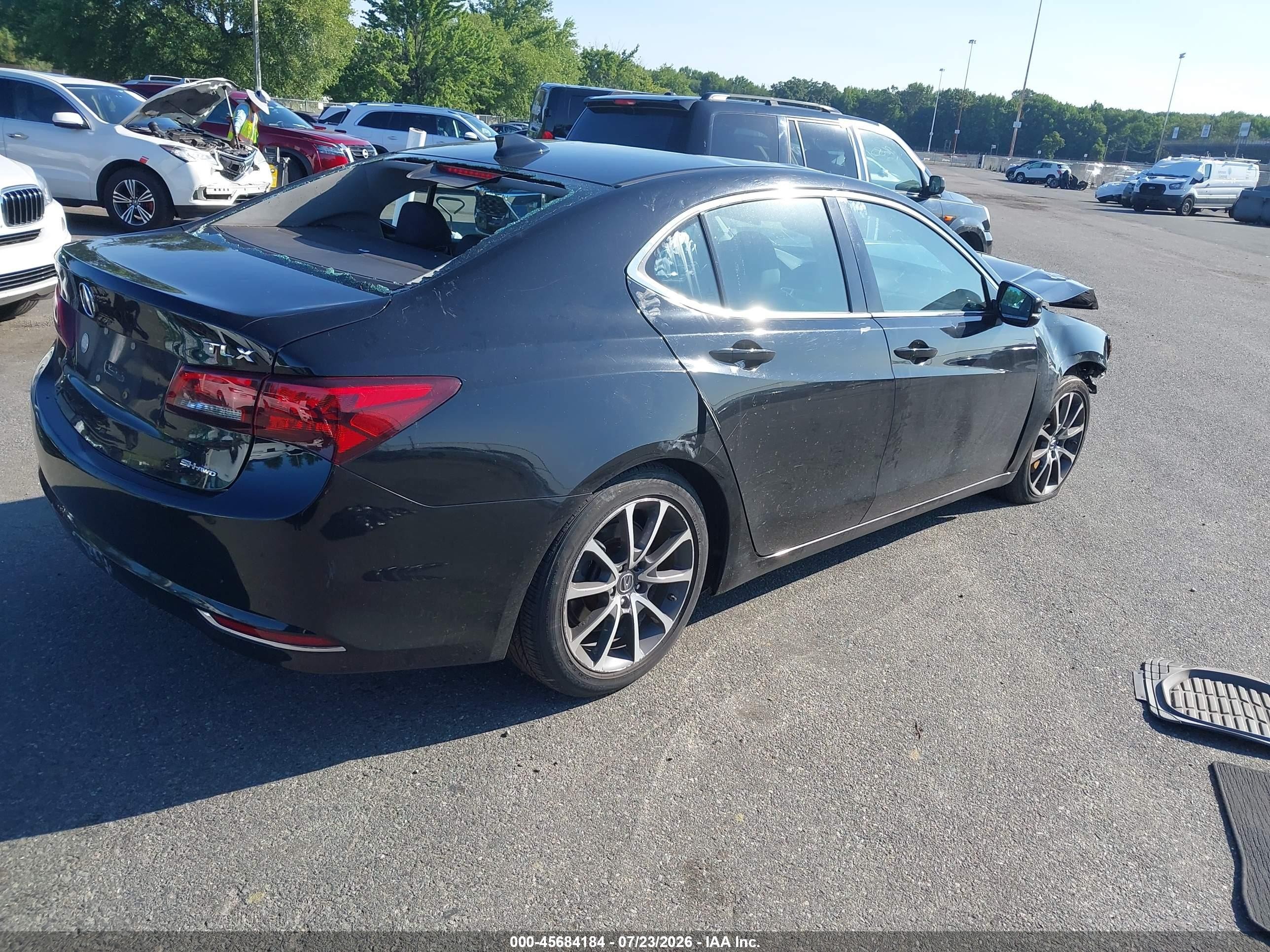 2015 Acura Tlx V6 Tech Black vin: 19UUB3F55FA002072