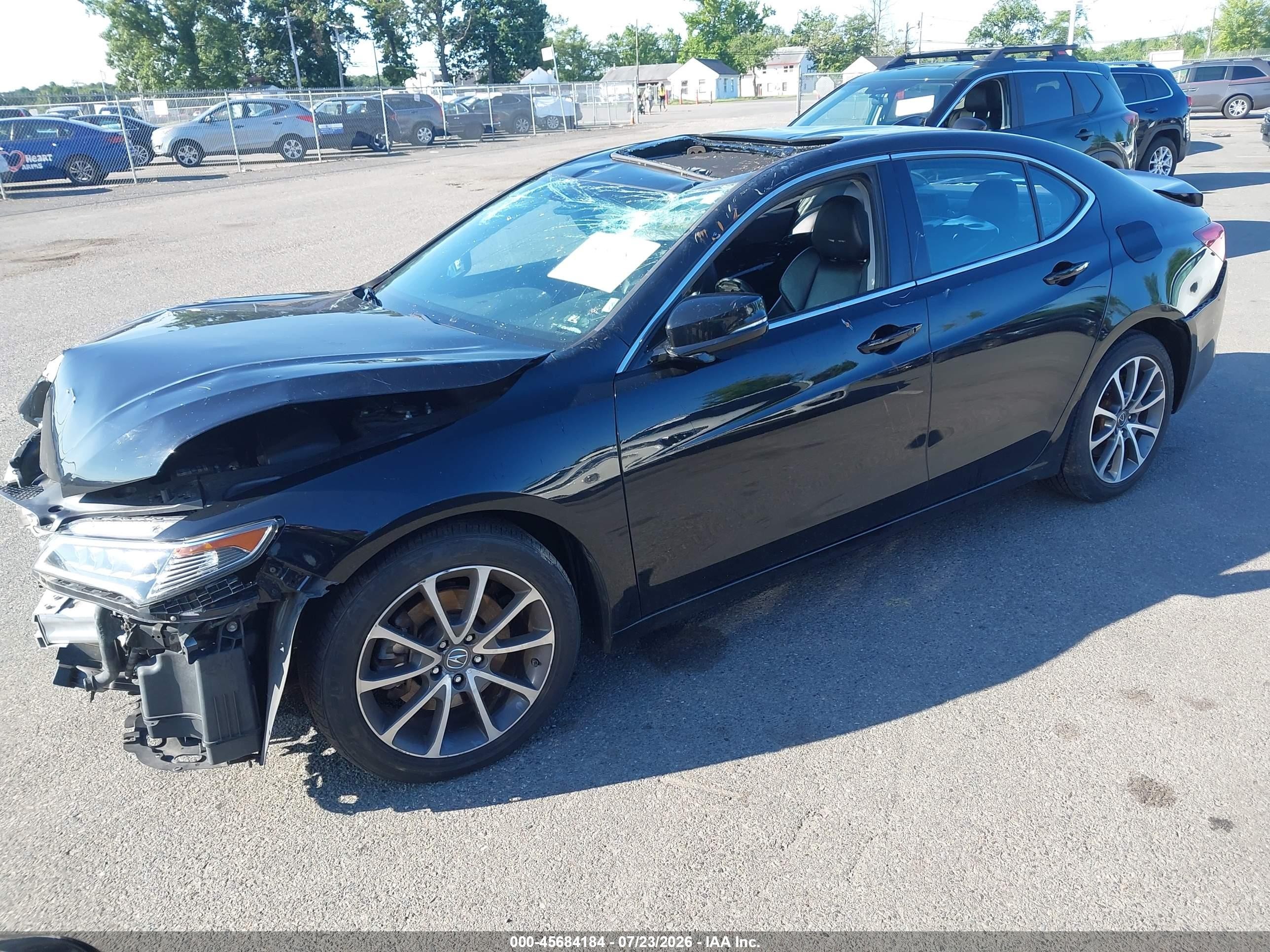 2015 Acura Tlx V6 Tech Black vin: 19UUB3F55FA002072
