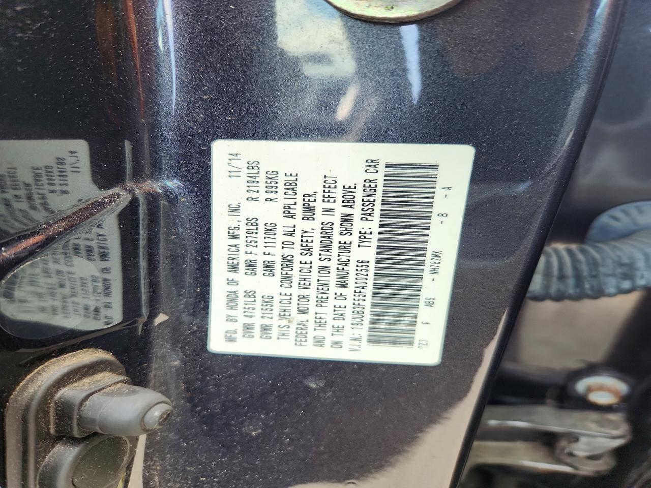2015 Acura Tlx Tech Gray vin: 19UUB3F55FA002556
