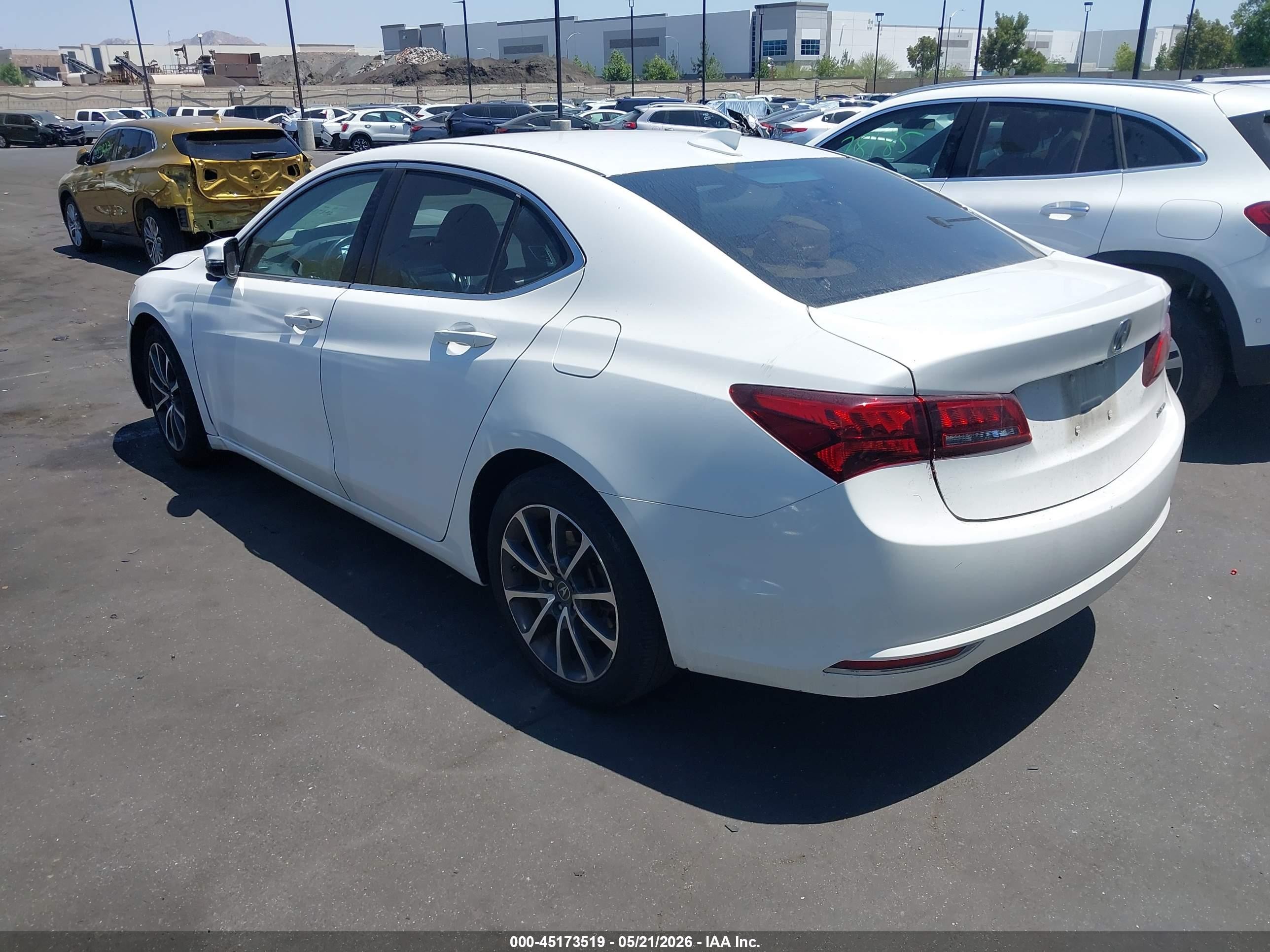 2015 Acura Tlx V6 Tech White vin: 19UUB3F55FA007563