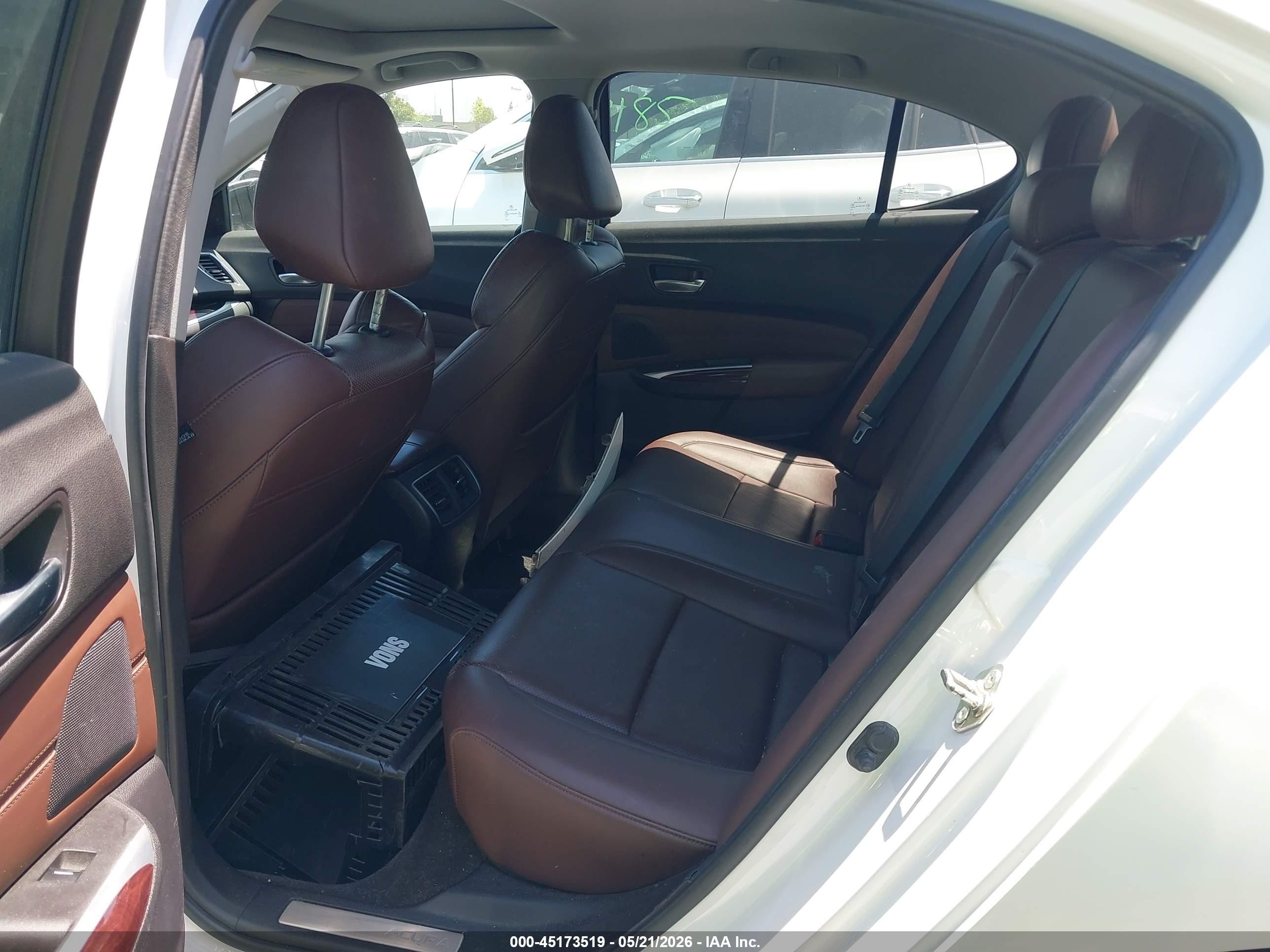 2015 Acura Tlx V6 Tech White vin: 19UUB3F55FA007563