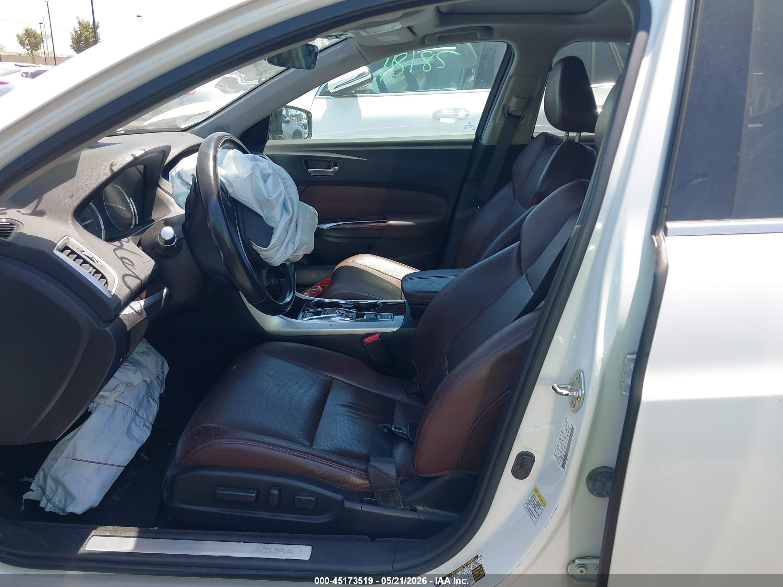 2015 Acura Tlx V6 Tech White vin: 19UUB3F55FA007563