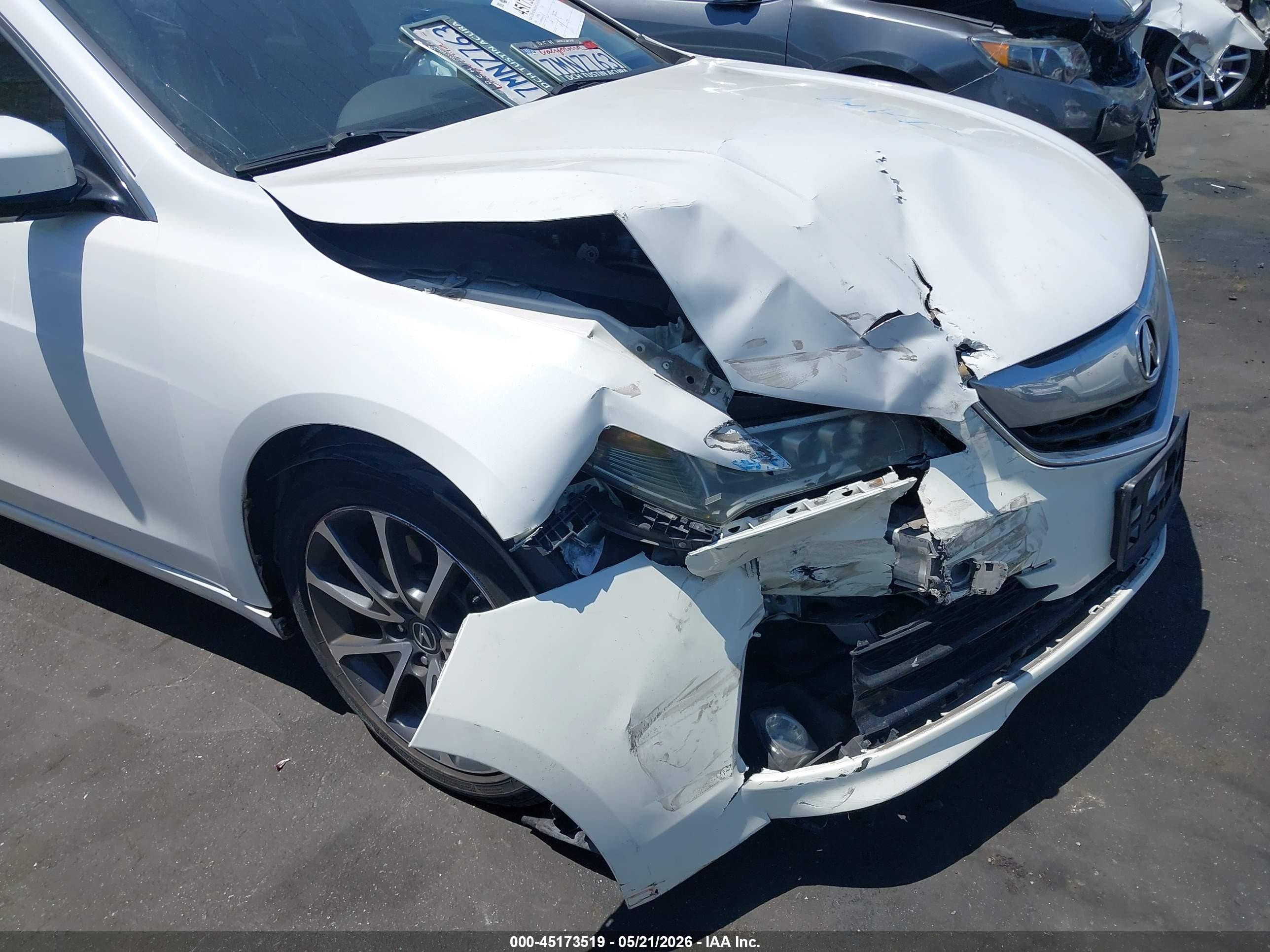 2015 Acura Tlx V6 Tech White vin: 19UUB3F55FA007563
