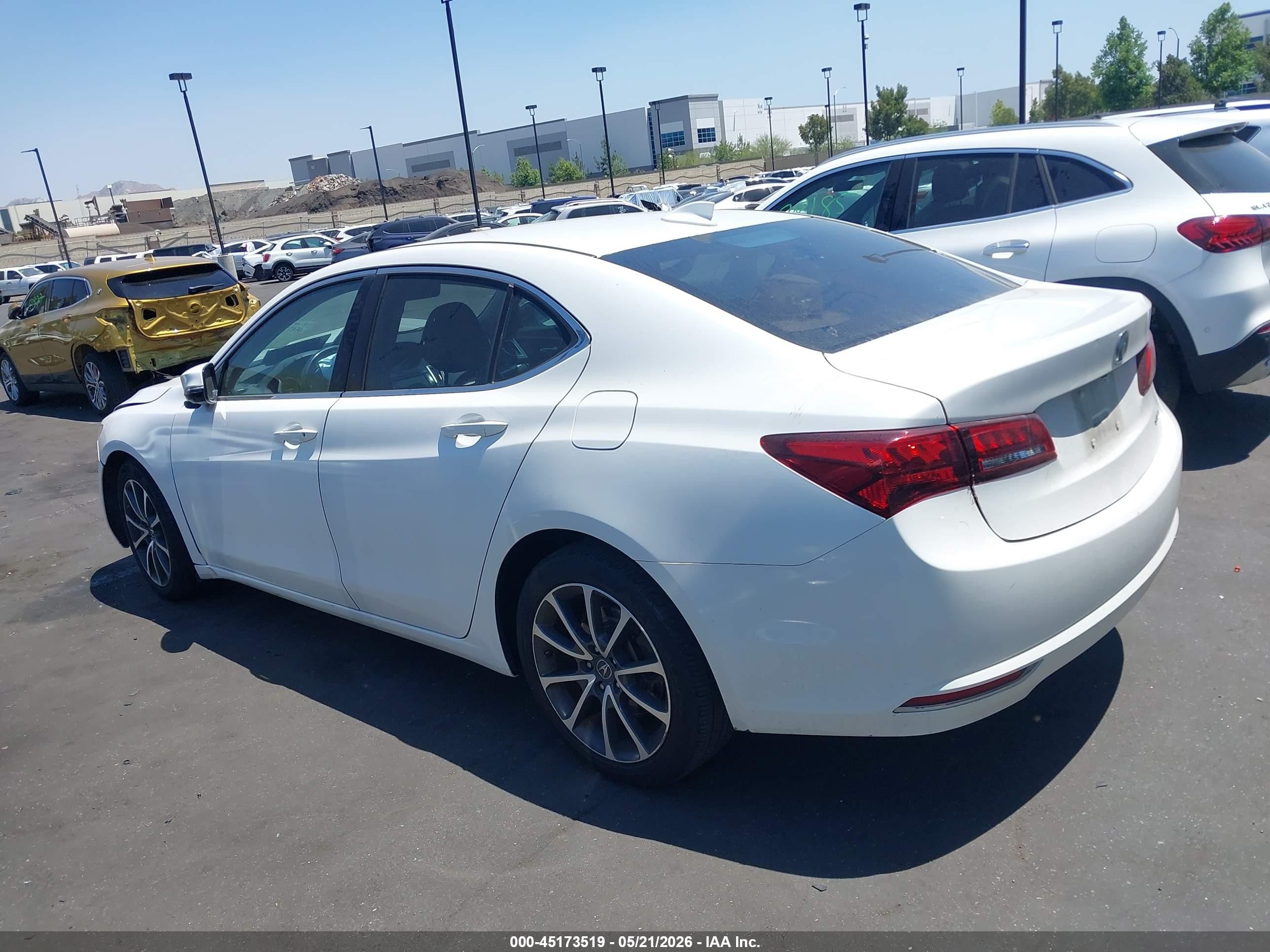 2015 Acura Tlx V6 Tech White vin: 19UUB3F55FA007563