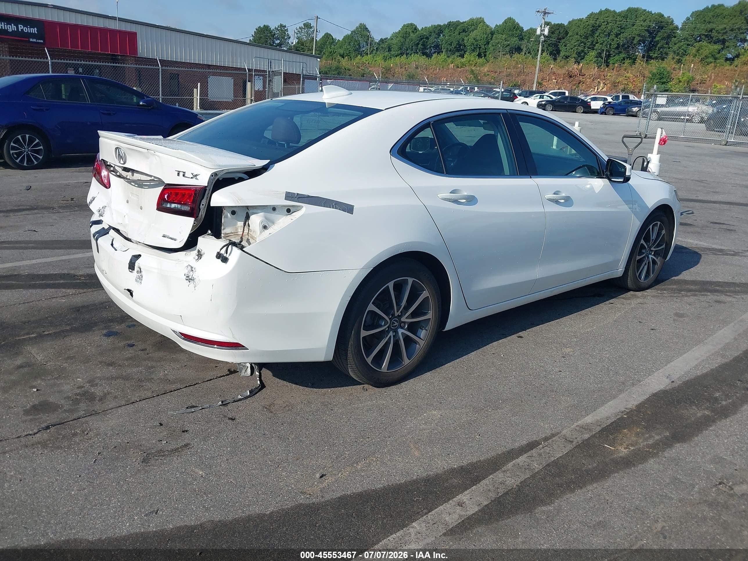 2015 Acura Tlx V6 Tech White vin: 19UUB3F55FA009054